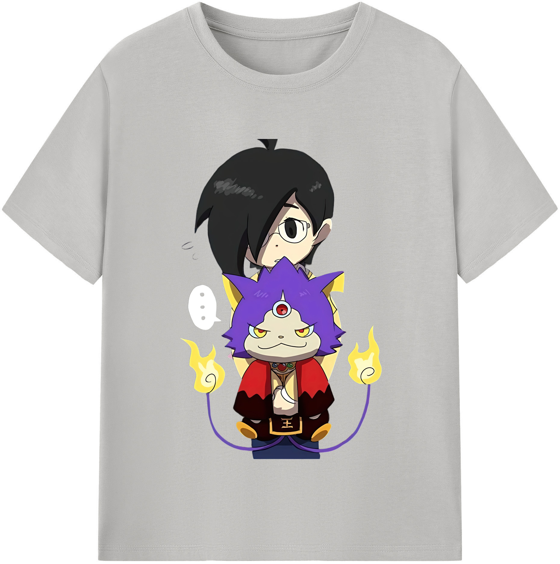（画像用） 妖怪ウォッチ Yo-kai Watch レディースカジュアルプリントTシャツ（綿100％）
