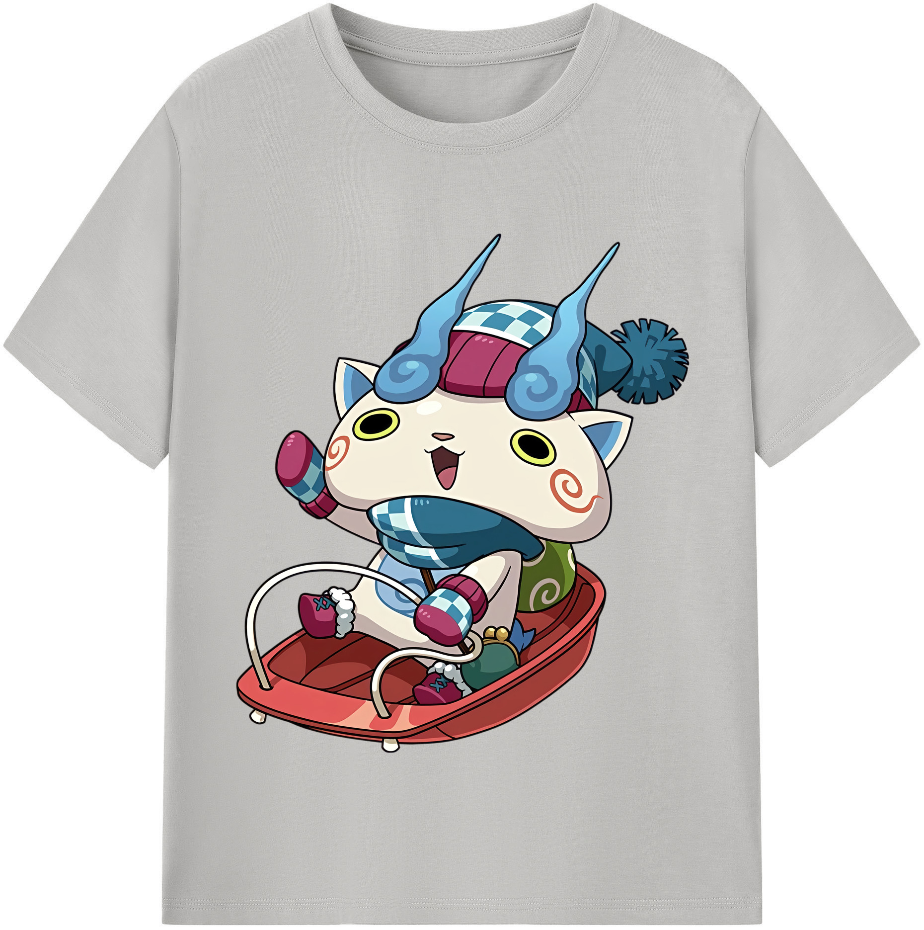 （画像用） 妖怪ウォッチ Yo-kai Watch レディースカジュアルプリントTシャツ（綿100％）