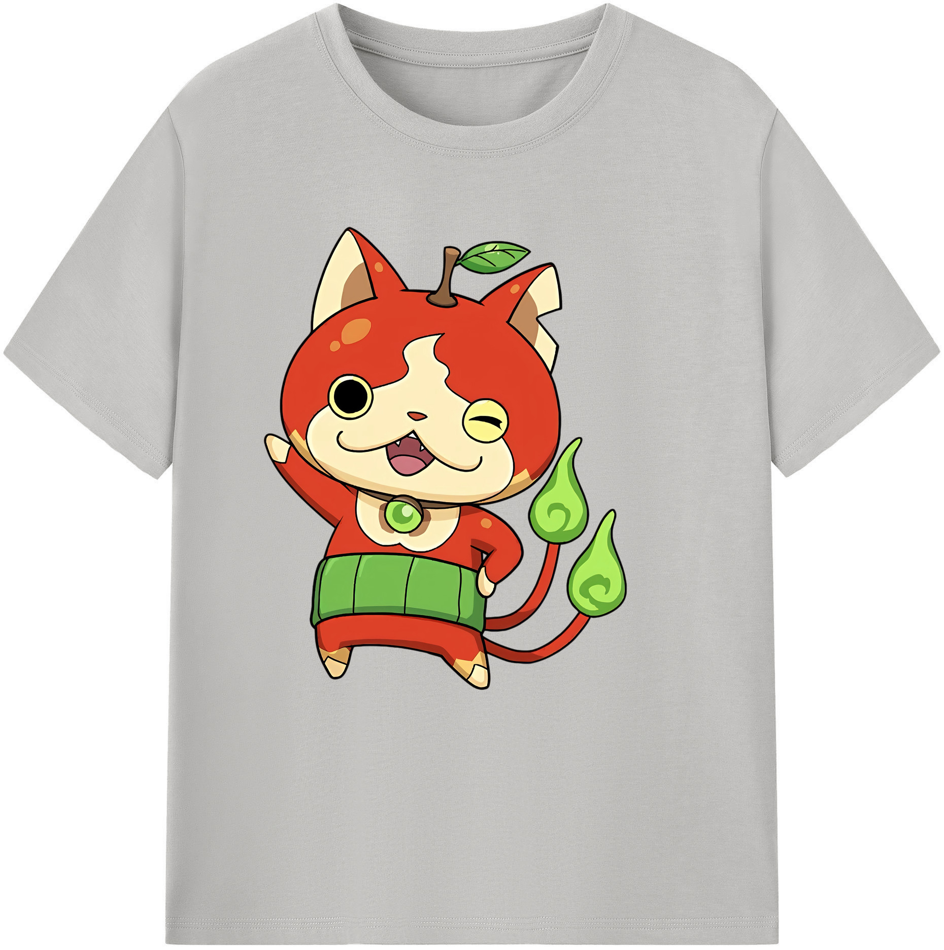 （画像用） 妖怪ウォッチ Yo-kai Watch レディースカジュアルプリントTシャツ（綿100％）
