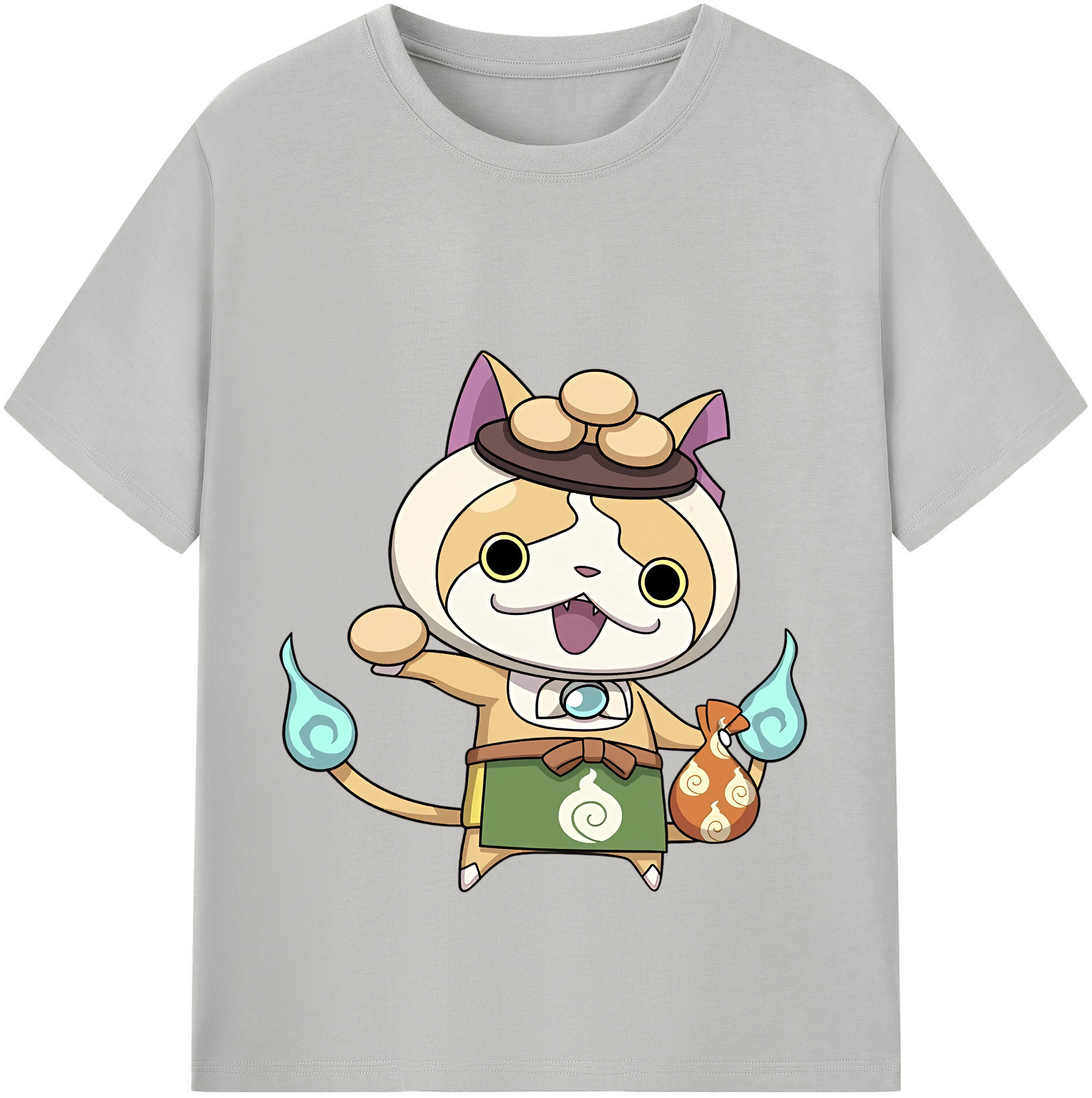 （画像用） 妖怪ウォッチ Yo-kai Watch レディースカジュアルプリントTシャツ（綿100％）