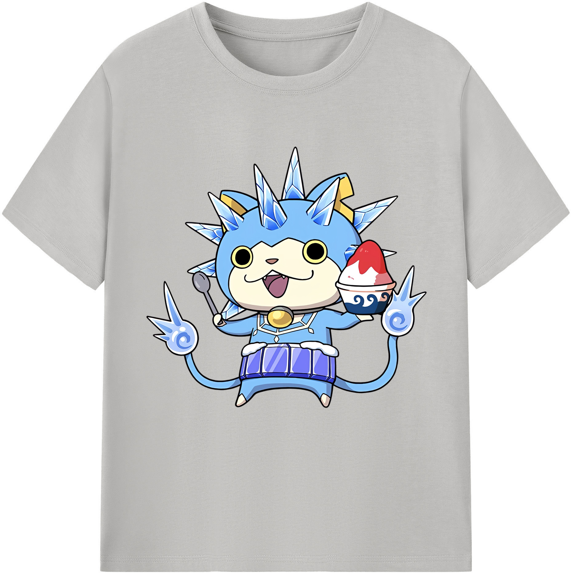 （画像用） 妖怪ウォッチ Yo-kai Watch レディースカジュアルプリントTシャツ（綿100％）