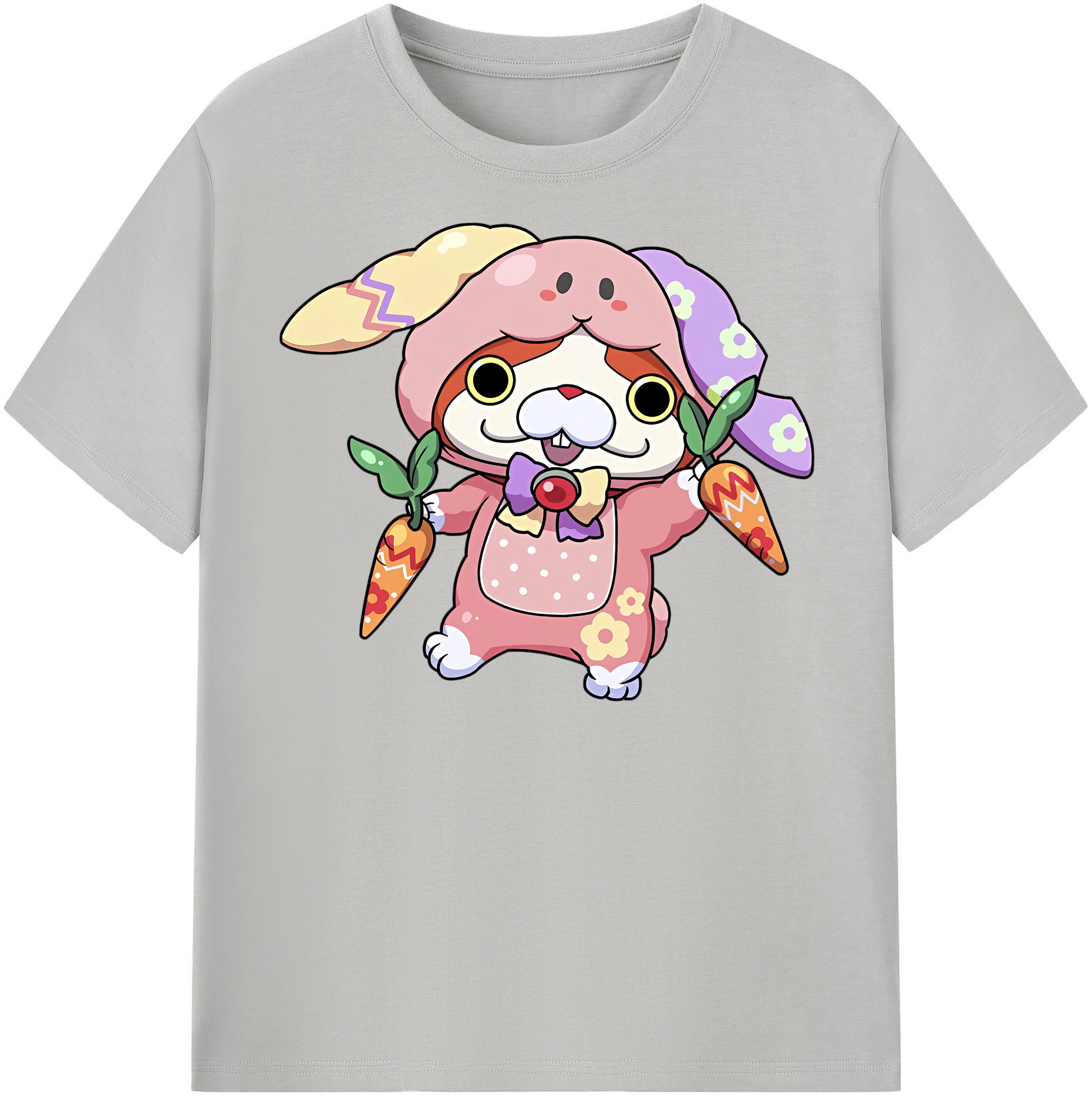 （画像用） 妖怪ウォッチ Yo-kai Watch レディースカジュアルプリントTシャツ（綿100％）