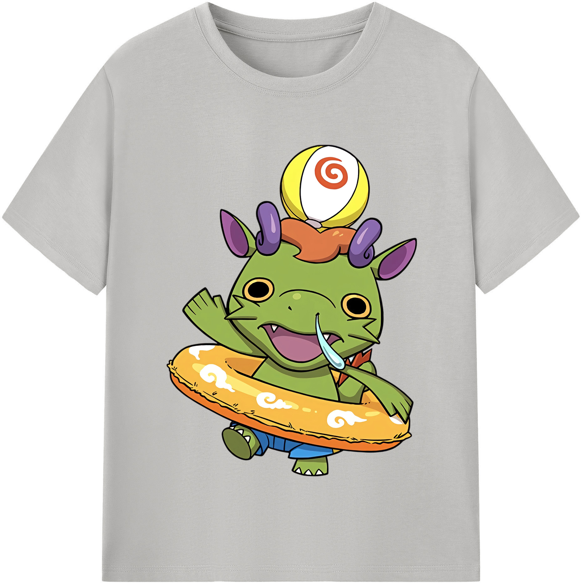 （画像用） 妖怪ウォッチ Yo-kai Watch レディースカジュアルプリントTシャツ（綿100％）