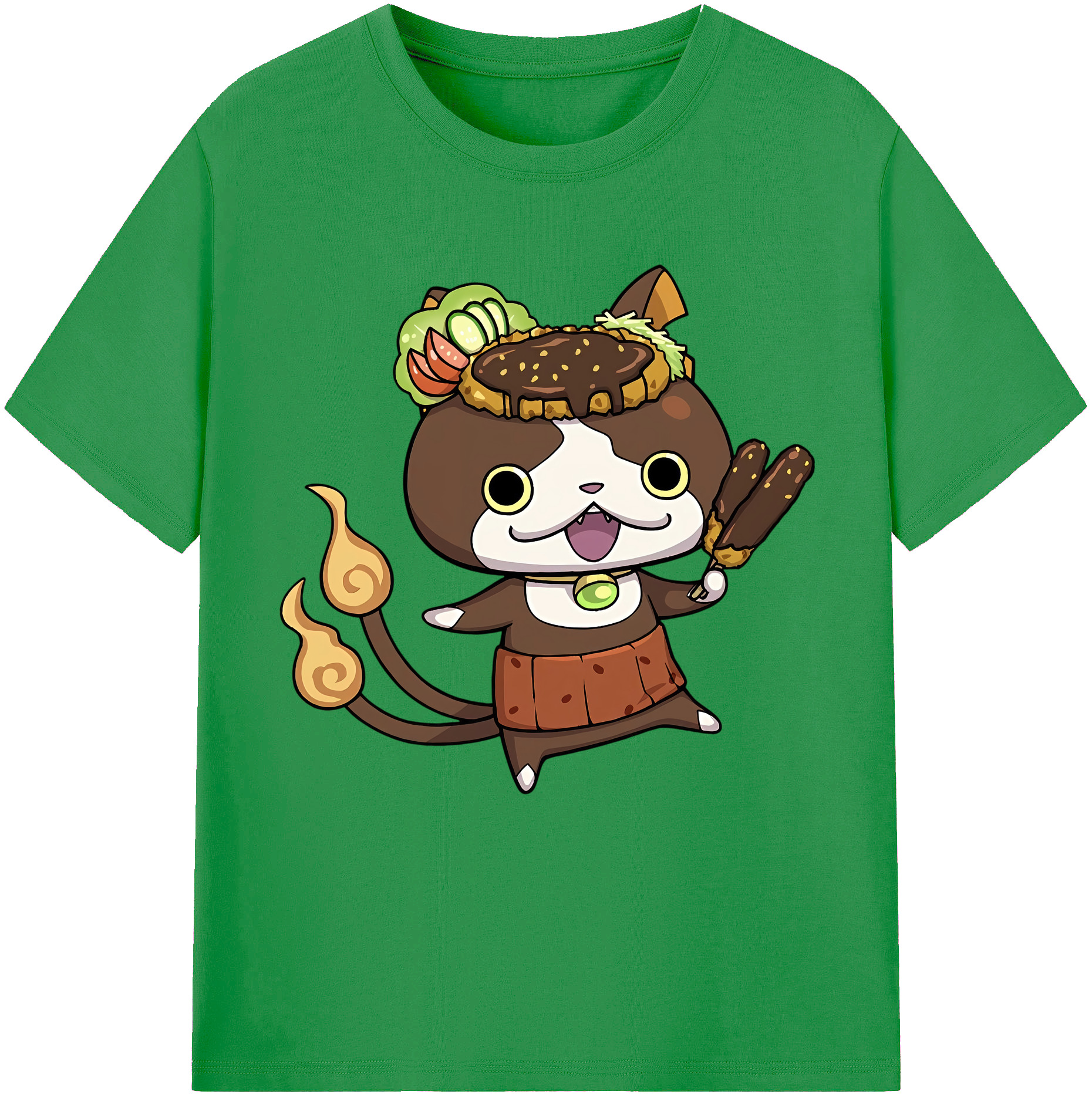 （画像用） 妖怪ウォッチ Yo-kai Watch レディースカジュアルプリントTシャツ（綿100％）