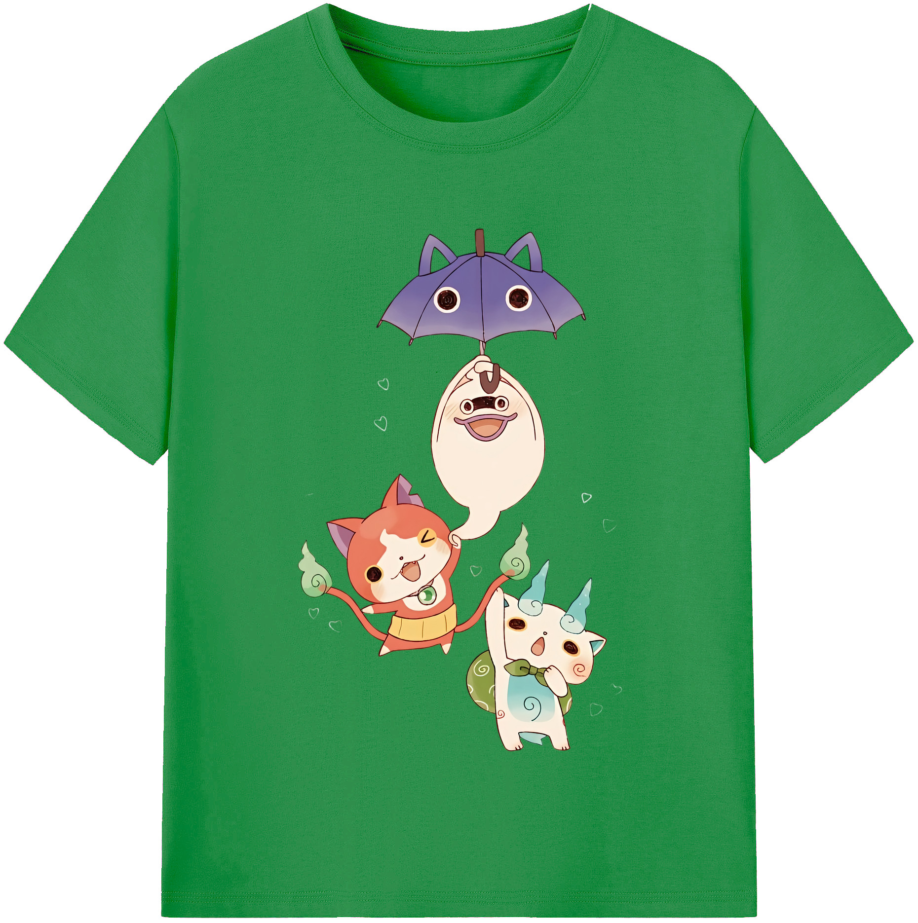 （画像用） 妖怪ウォッチ Yo-kai Watch レディースカジュアルプリントTシャツ（綿100％）