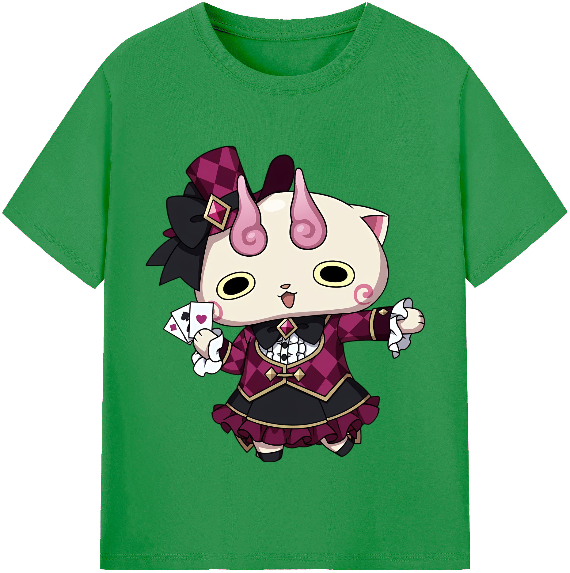（画像用） 妖怪ウォッチ Yo-kai Watch レディースカジュアルプリントTシャツ（綿100％）