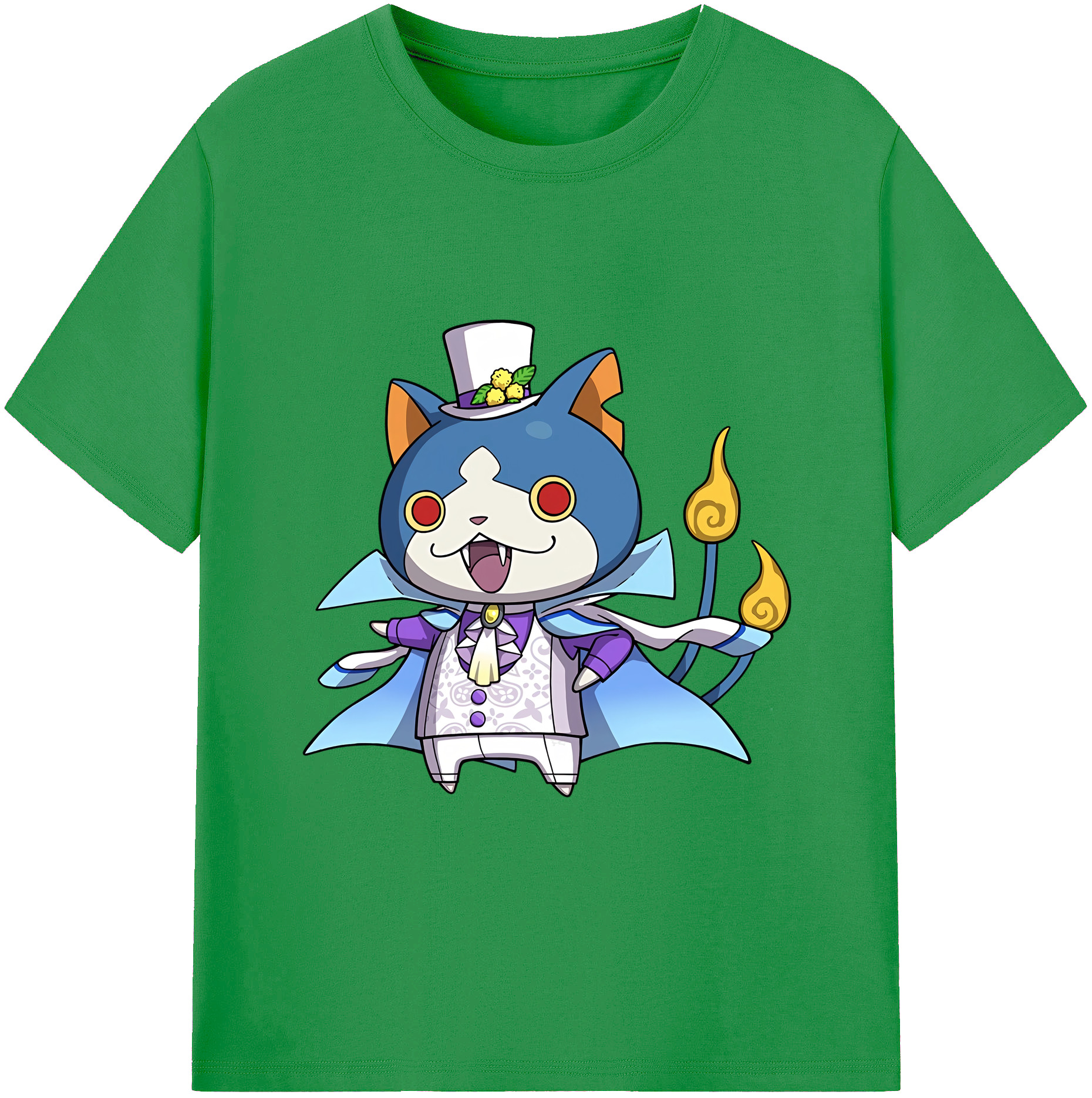 （画像用） 妖怪ウォッチ Yo-kai Watch レディースカジュアルプリントTシャツ（綿100％）