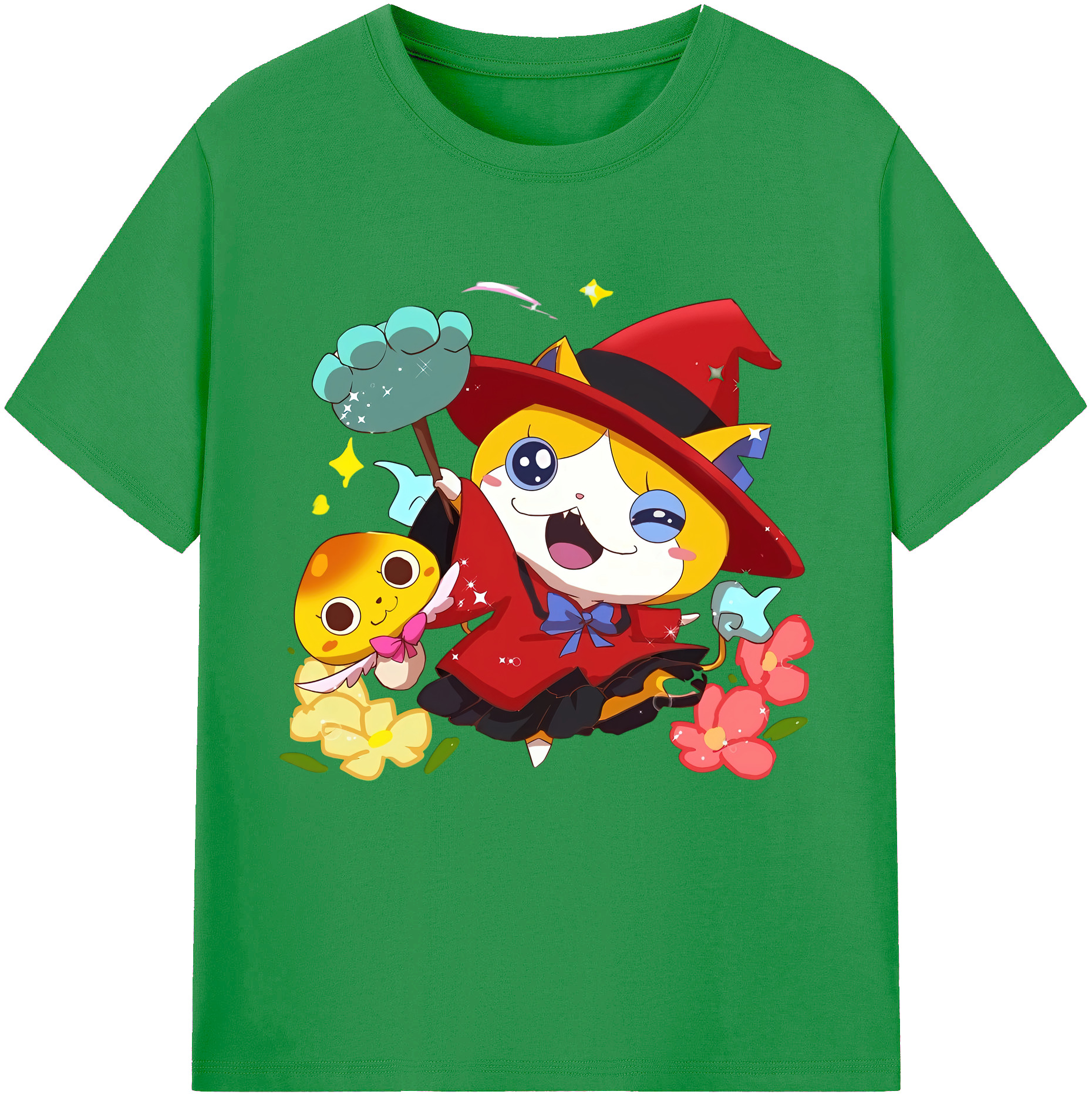 （画像用） 妖怪ウォッチ Yo-kai Watch レディースカジュアルプリントTシャツ（綿100％）