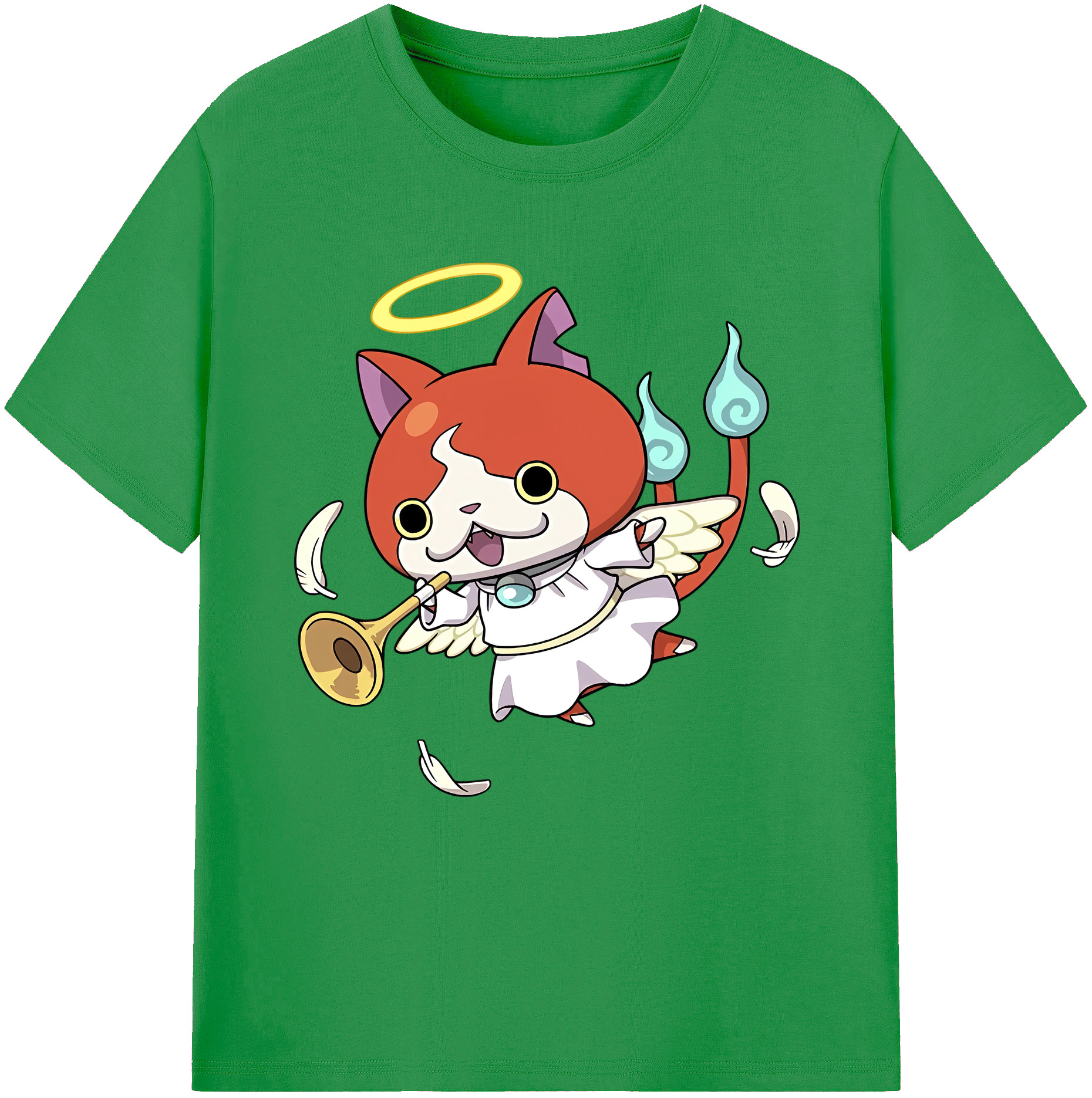 （画像用） 妖怪ウォッチ Yo-kai Watch レディースカジュアルプリントTシャツ（綿100％）
