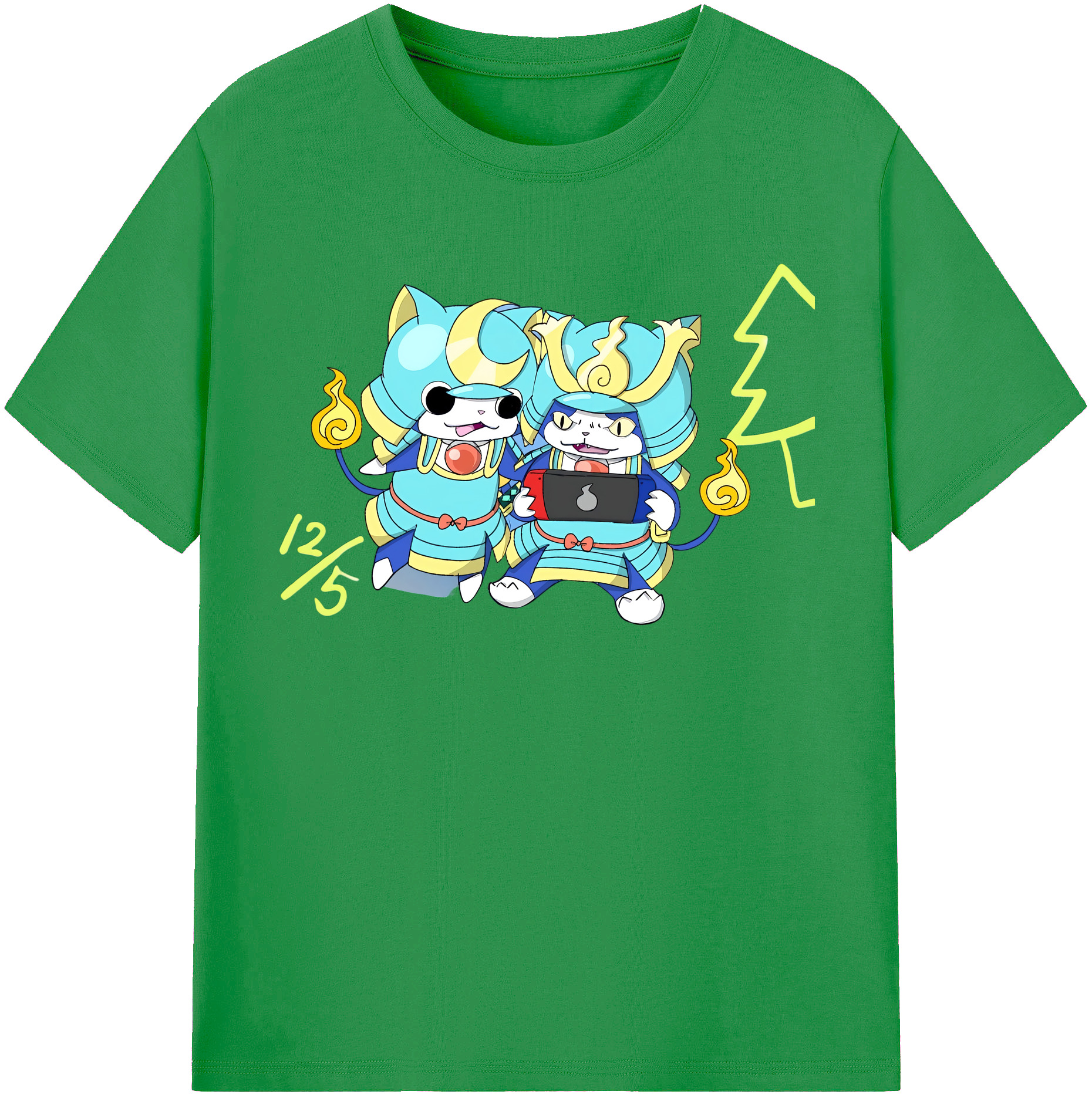 （画像用） 妖怪ウォッチ Yo-kai Watch レディースカジュアルプリントTシャツ（綿100％）