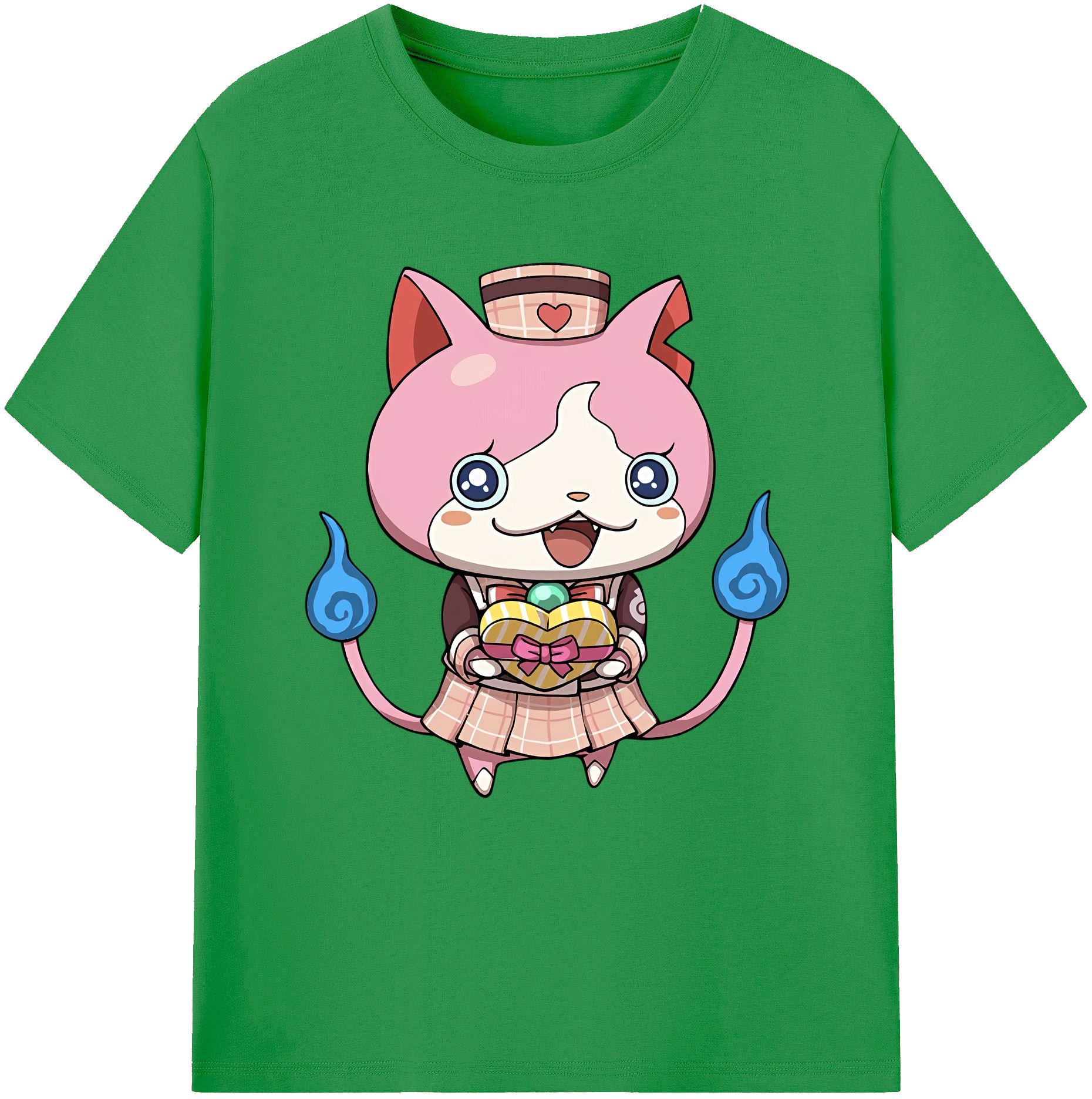 （画像用） 妖怪ウォッチ Yo-kai Watch レディースカジュアルプリントTシャツ（綿100％）