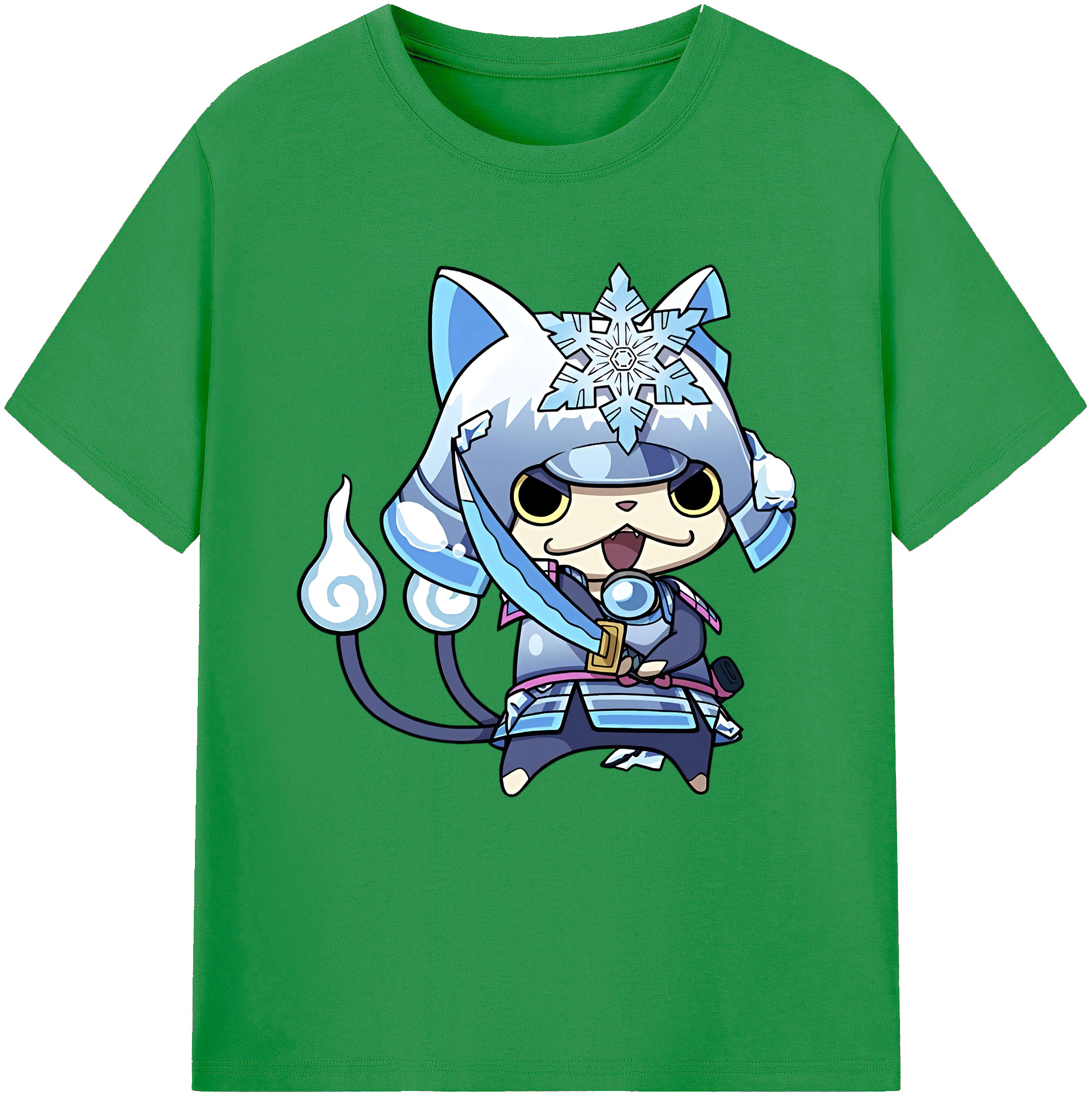 （画像用） 妖怪ウォッチ Yo-kai Watch レディースカジュアルプリントTシャツ（綿100％）