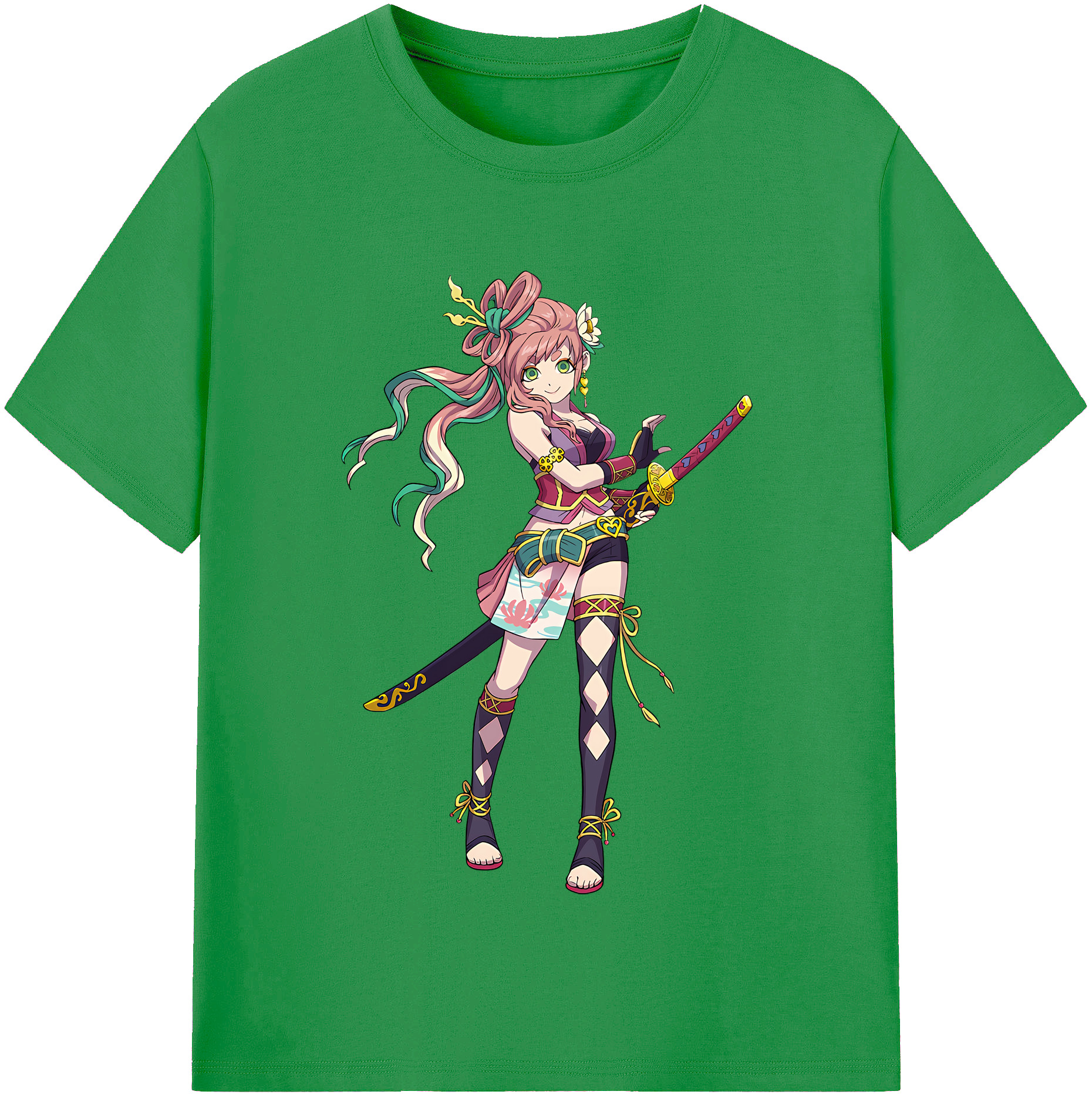 （画像用） 妖怪ウォッチ Yo-kai Watch レディースカジュアルプリントTシャツ（綿100％）