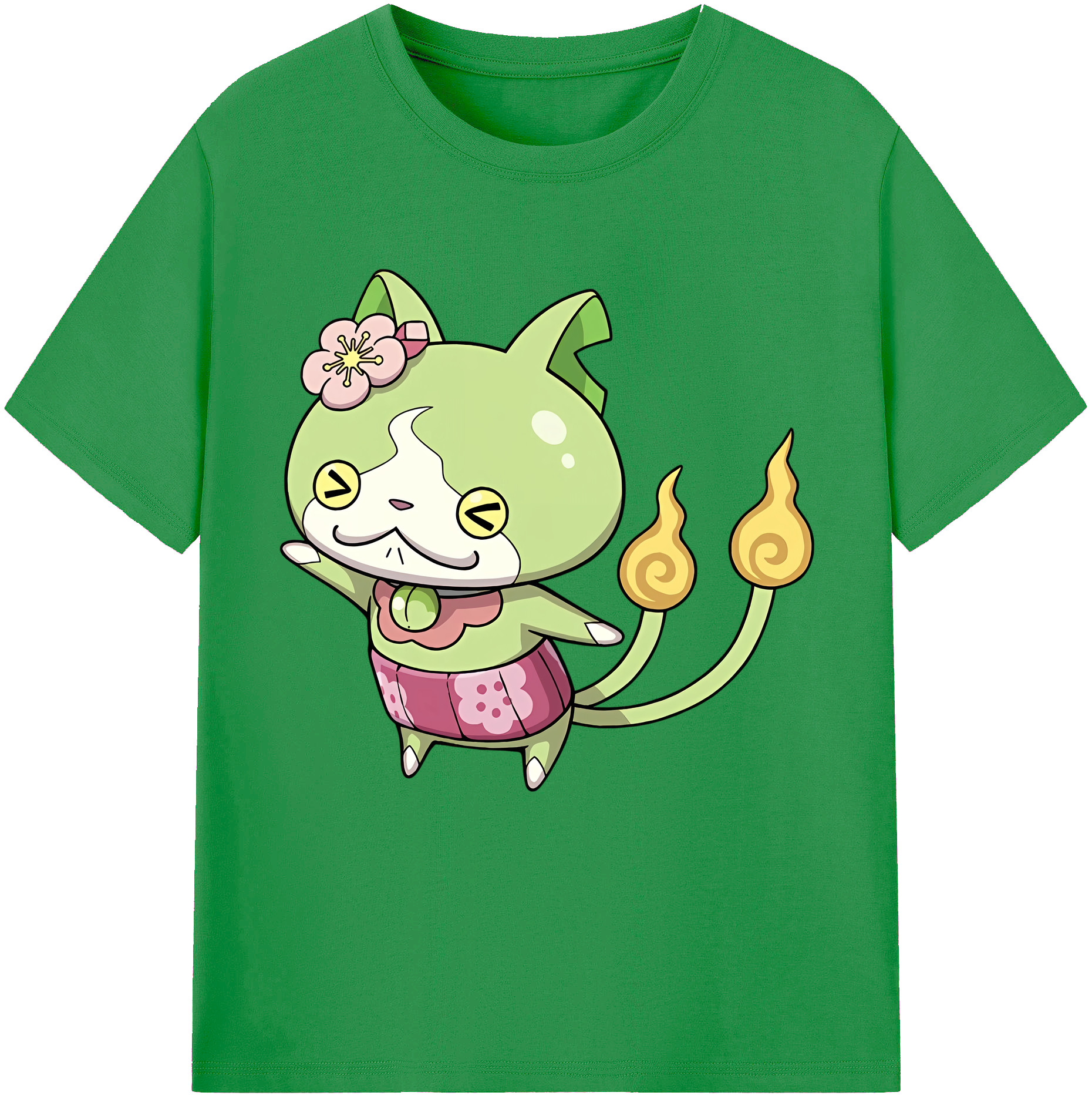 （画像用） 妖怪ウォッチ Yo-kai Watch レディースカジュアルプリントTシャツ（綿100％）