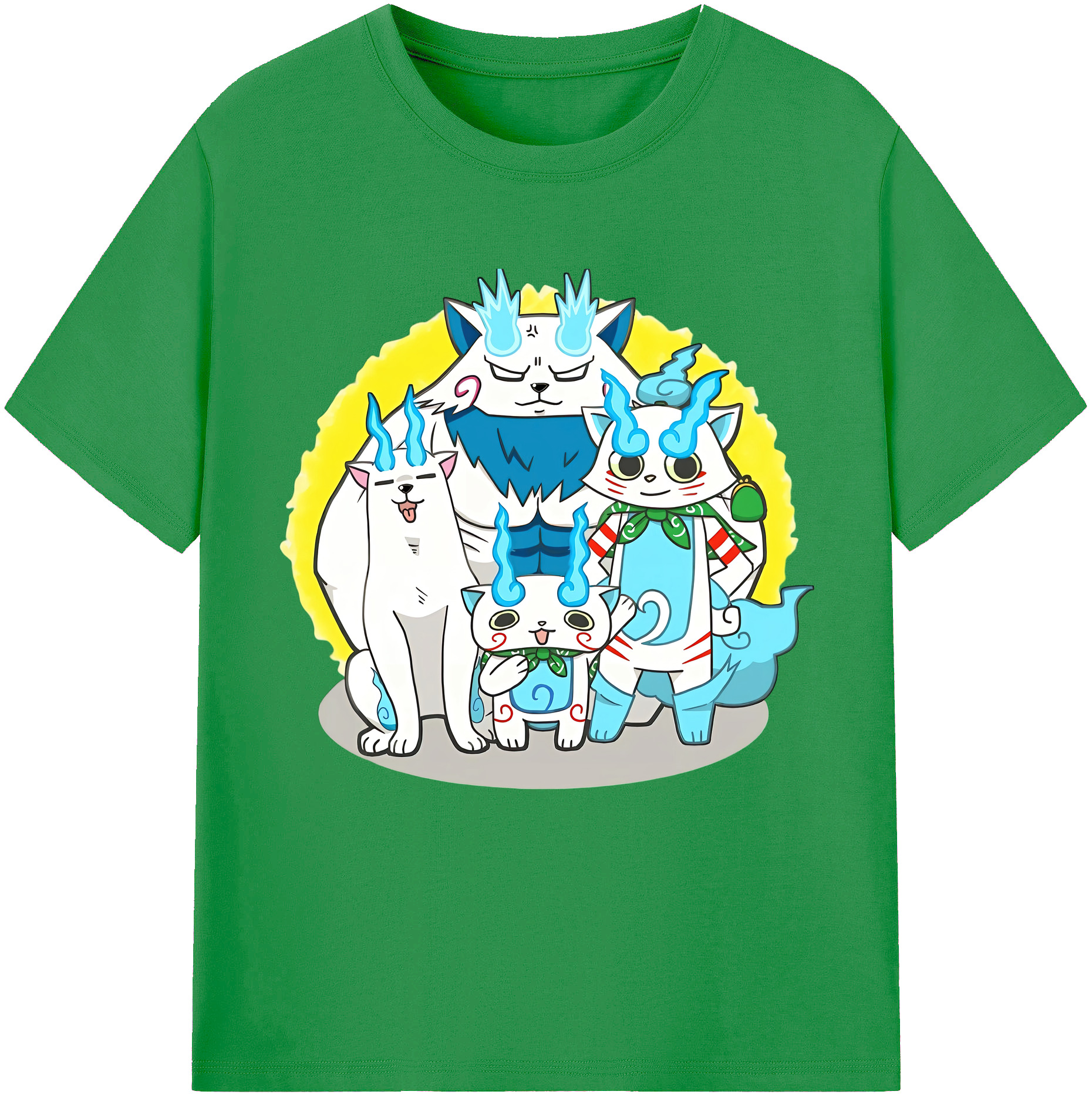 （画像用） 妖怪ウォッチ Yo-kai Watch レディースカジュアルプリントTシャツ（綿100％）