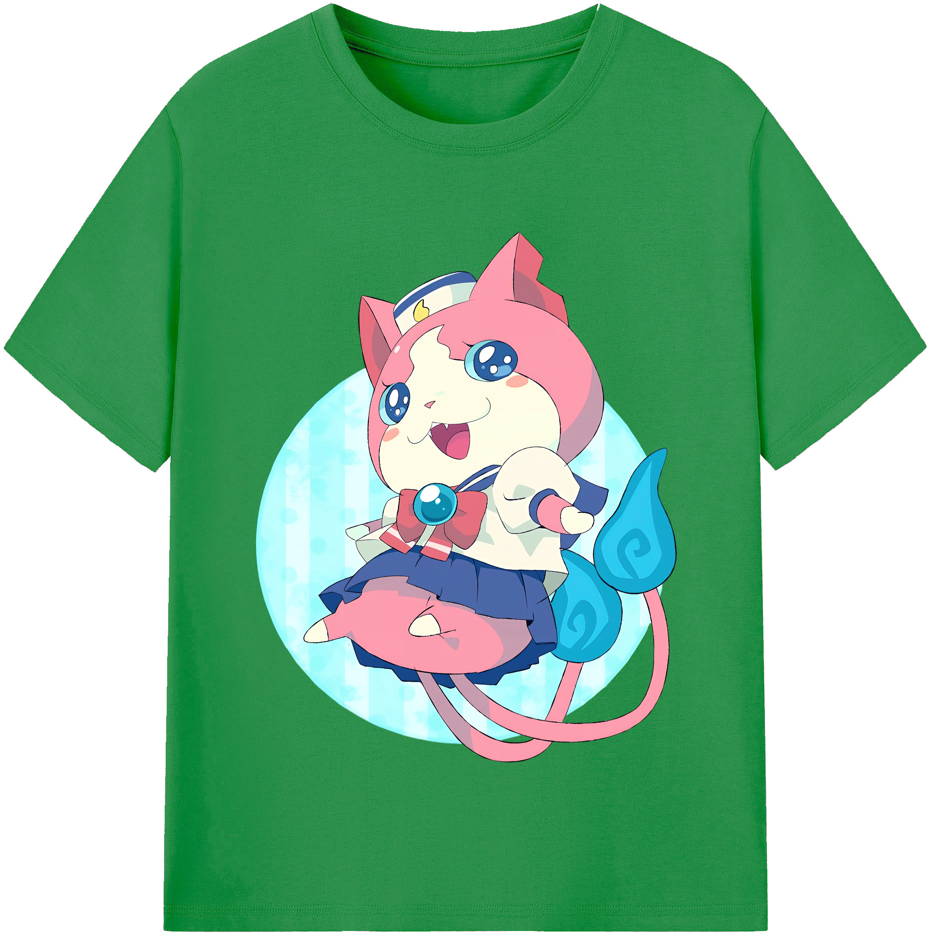 （画像用） 妖怪ウォッチ Yo-kai Watch レディースカジュアルプリントTシャツ（綿100％）