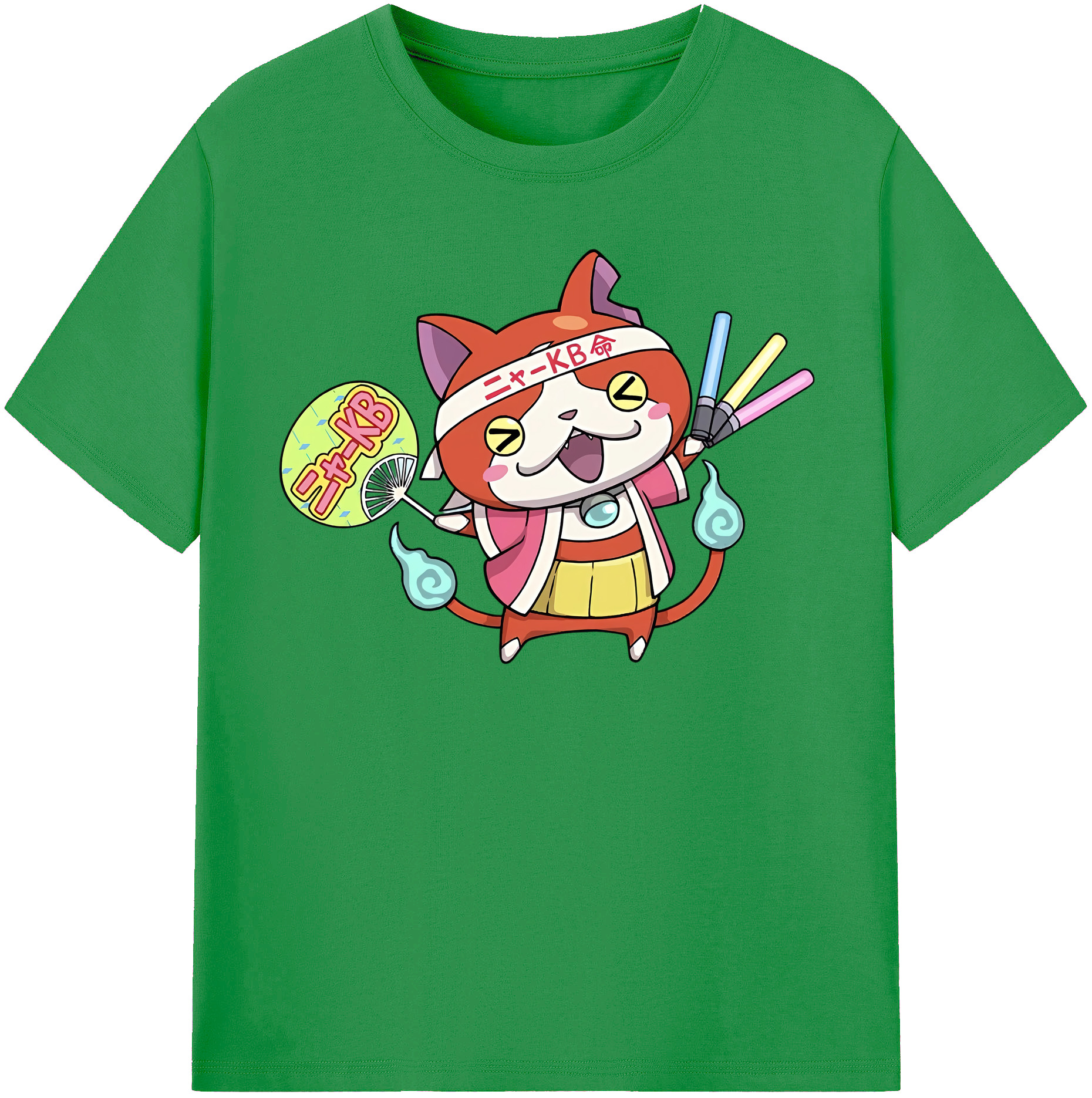 （画像用） 妖怪ウォッチ Yo-kai Watch レディースカジュアルプリントTシャツ（綿100％）