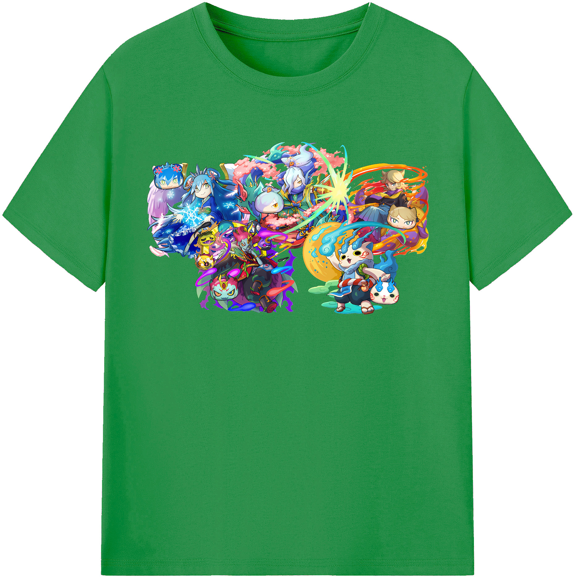 （画像用） 妖怪ウォッチ Yo-kai Watch レディースカジュアルプリントTシャツ（綿100％）
