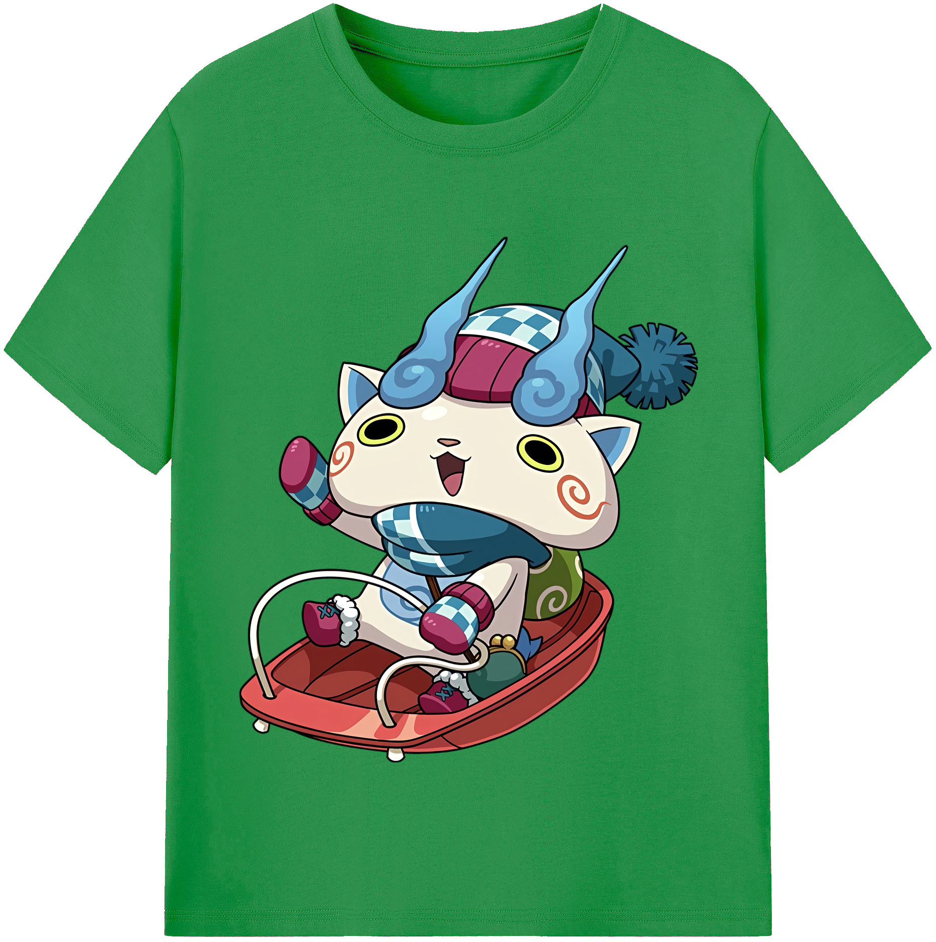 （画像用） 妖怪ウォッチ Yo-kai Watch レディースカジュアルプリントTシャツ（綿100％）