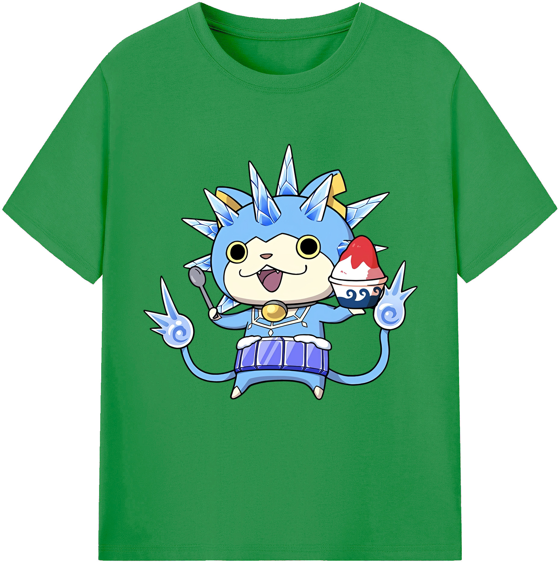 （画像用） 妖怪ウォッチ Yo-kai Watch レディースカジュアルプリントTシャツ（綿100％）