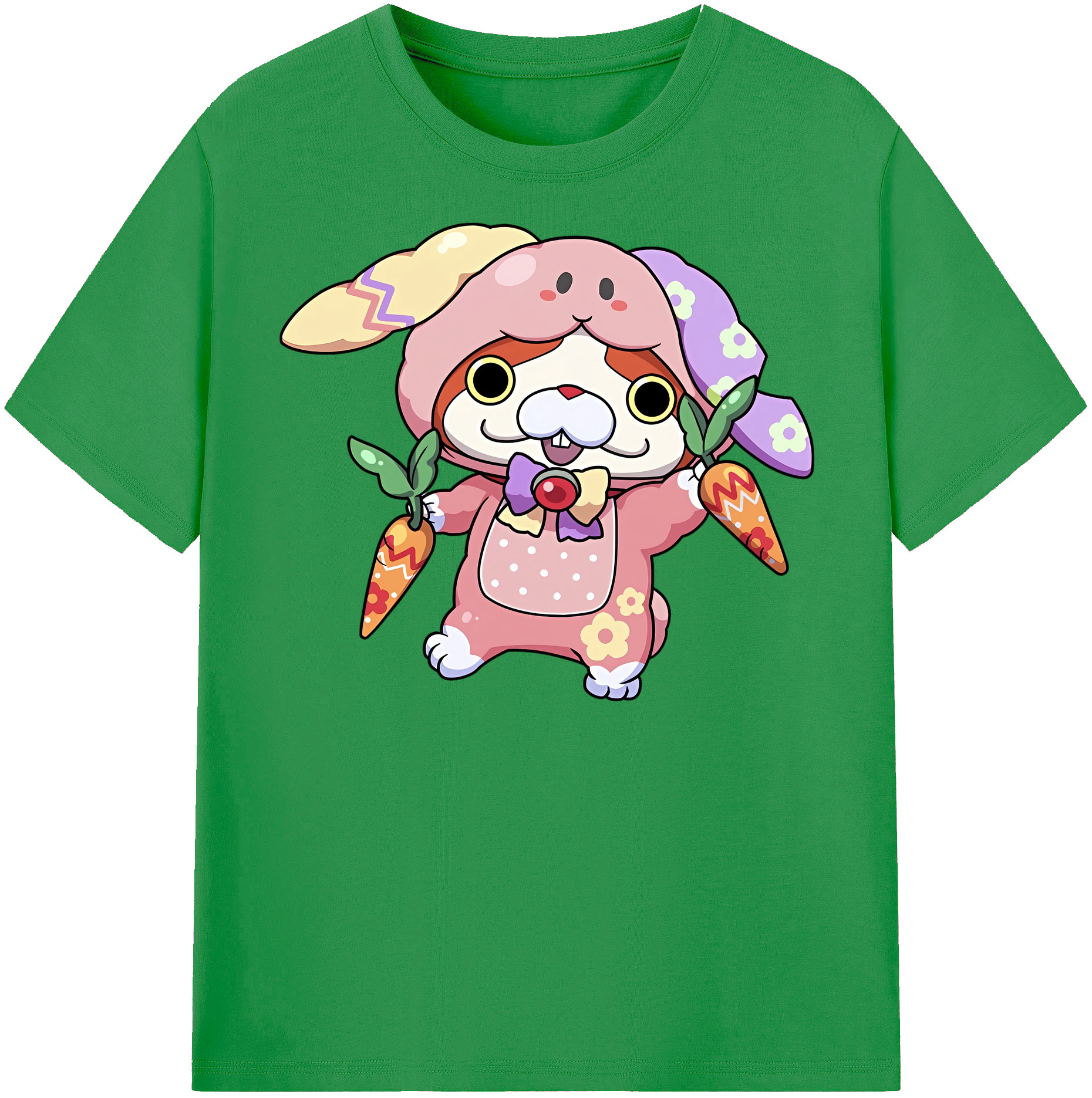 （画像用） 妖怪ウォッチ Yo-kai Watch レディースカジュアルプリントTシャツ（綿100％）