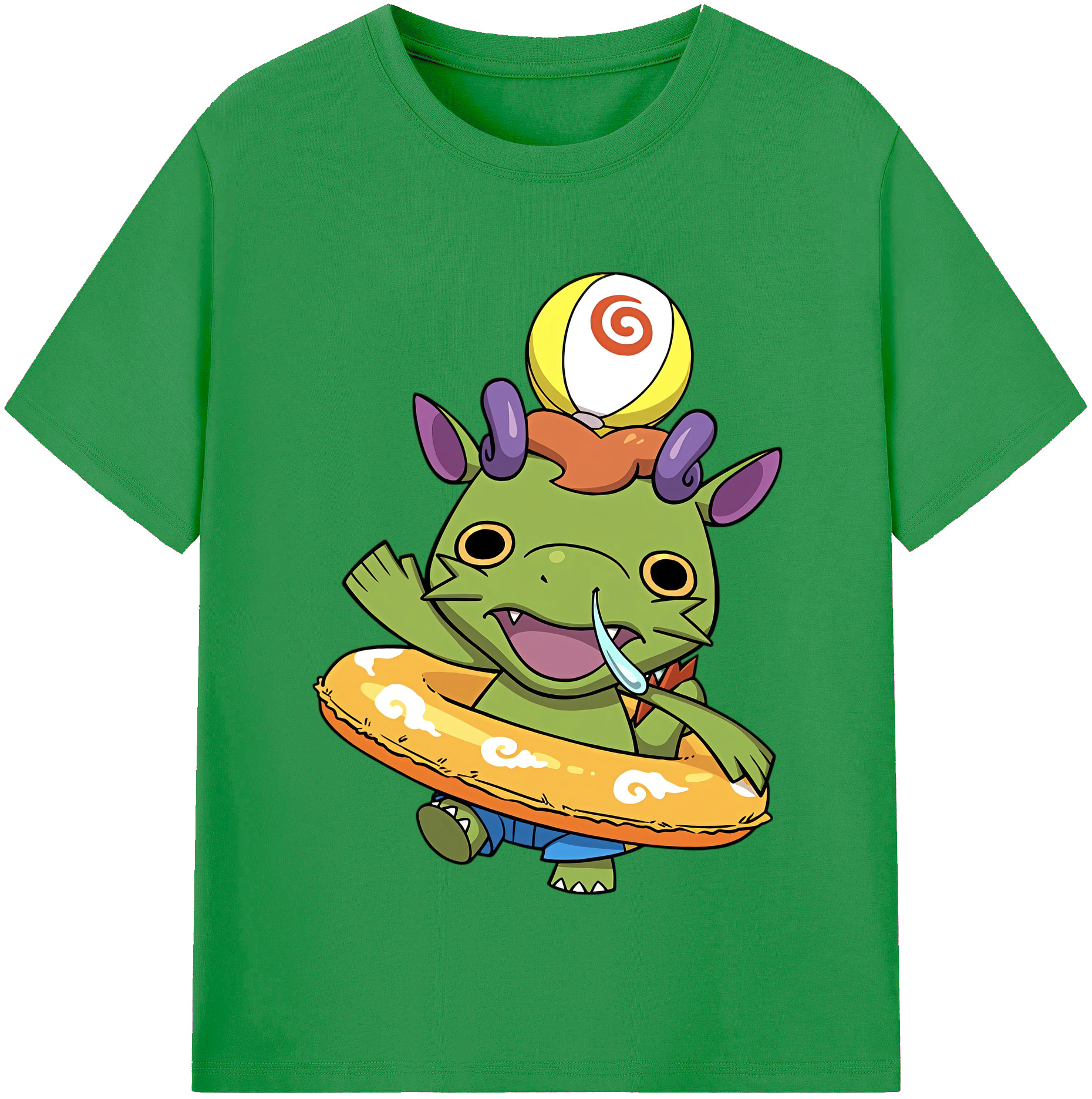 （画像用） 妖怪ウォッチ Yo-kai Watch レディースカジュアルプリントTシャツ（綿100％）