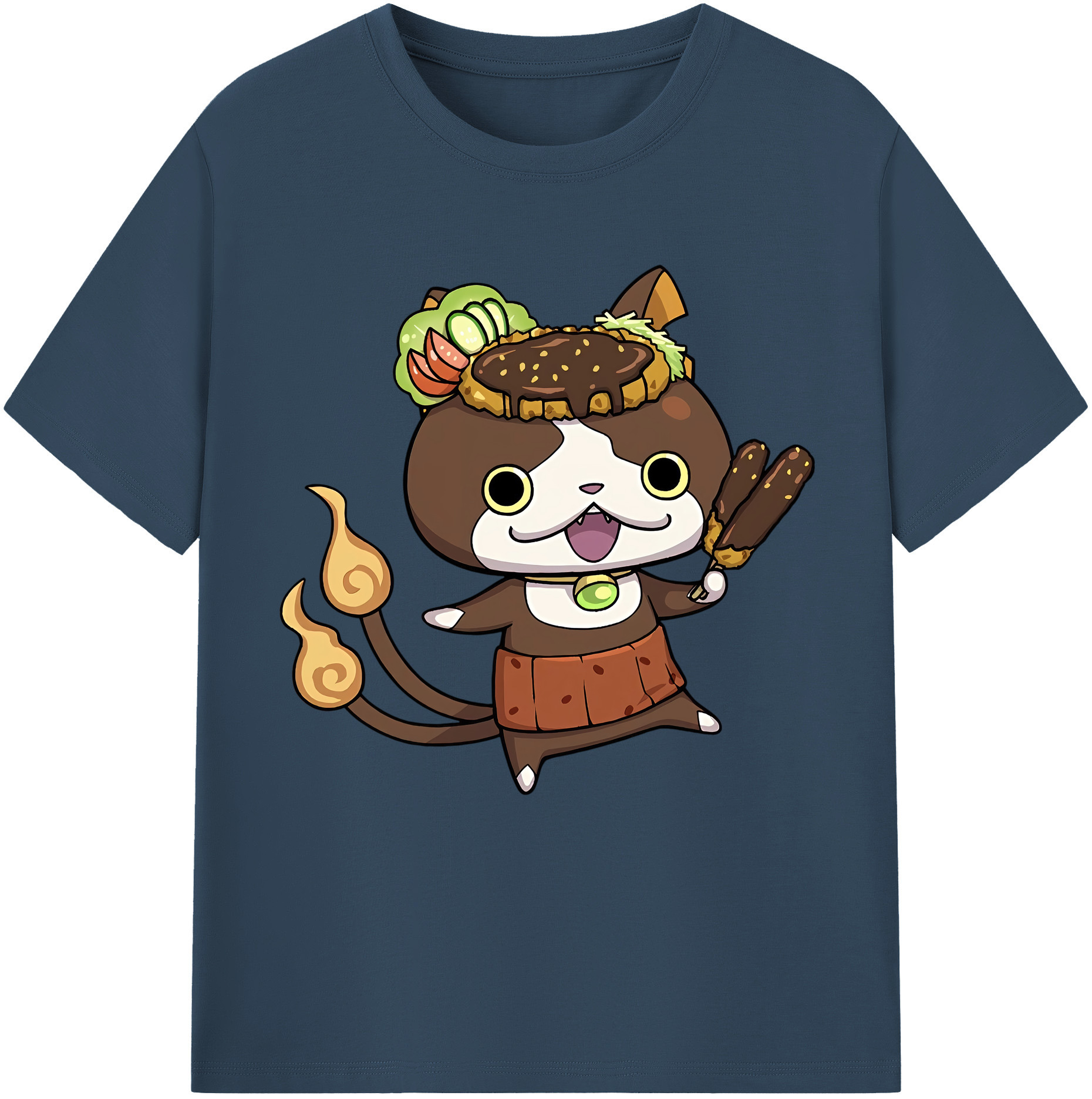（画像用） 妖怪ウォッチ Yo-kai Watch レディースカジュアルプリントTシャツ（綿100％）