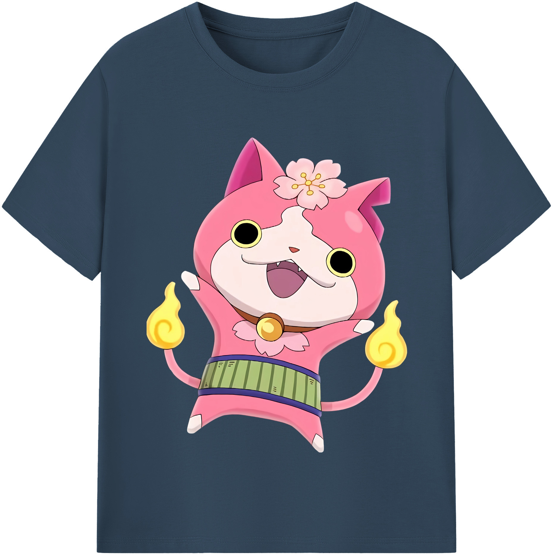 （画像用） 妖怪ウォッチ Yo-kai Watch レディースカジュアルプリントTシャツ（綿100％）