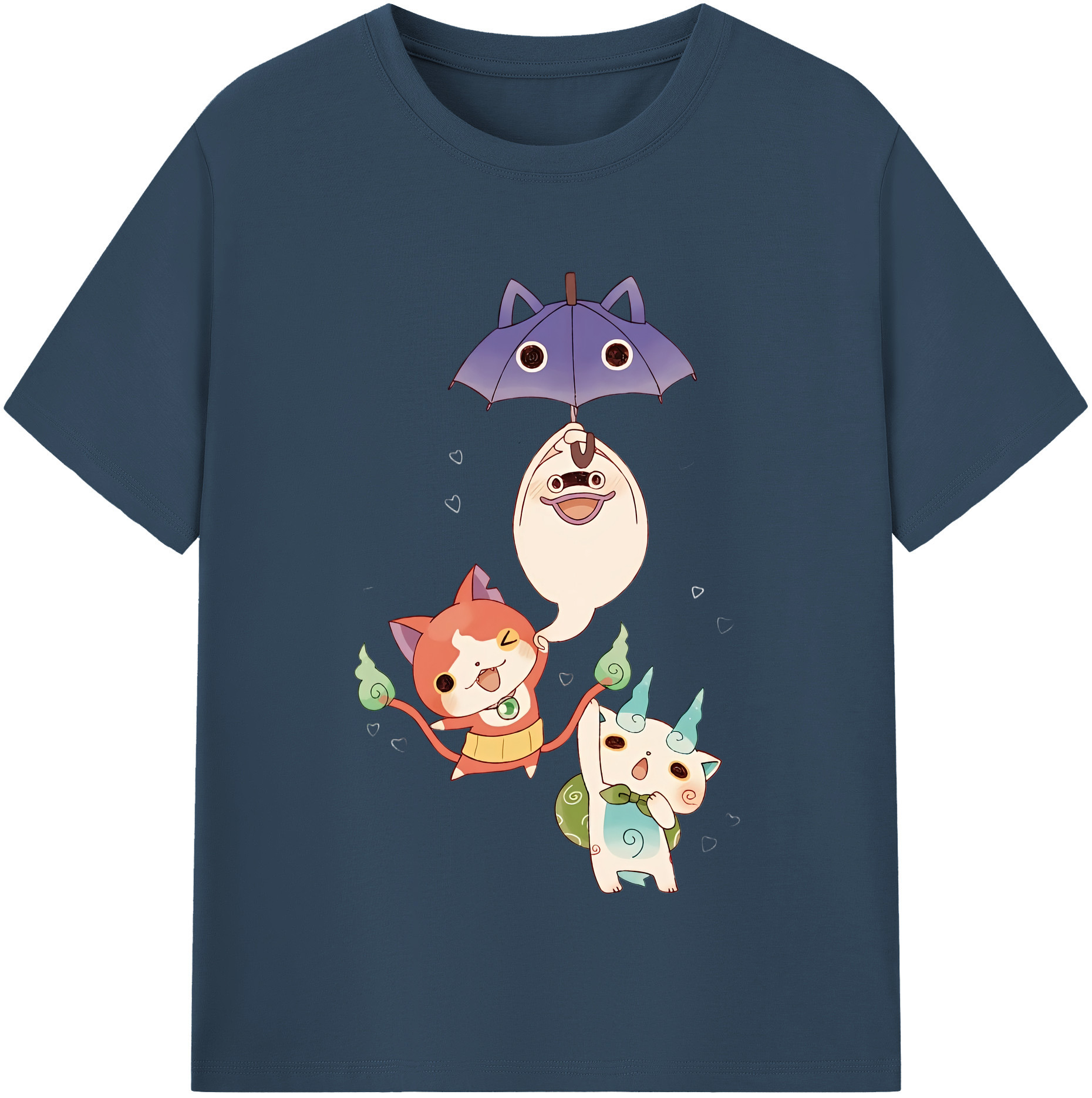 （画像用） 妖怪ウォッチ Yo-kai Watch レディースカジュアルプリントTシャツ（綿100％）