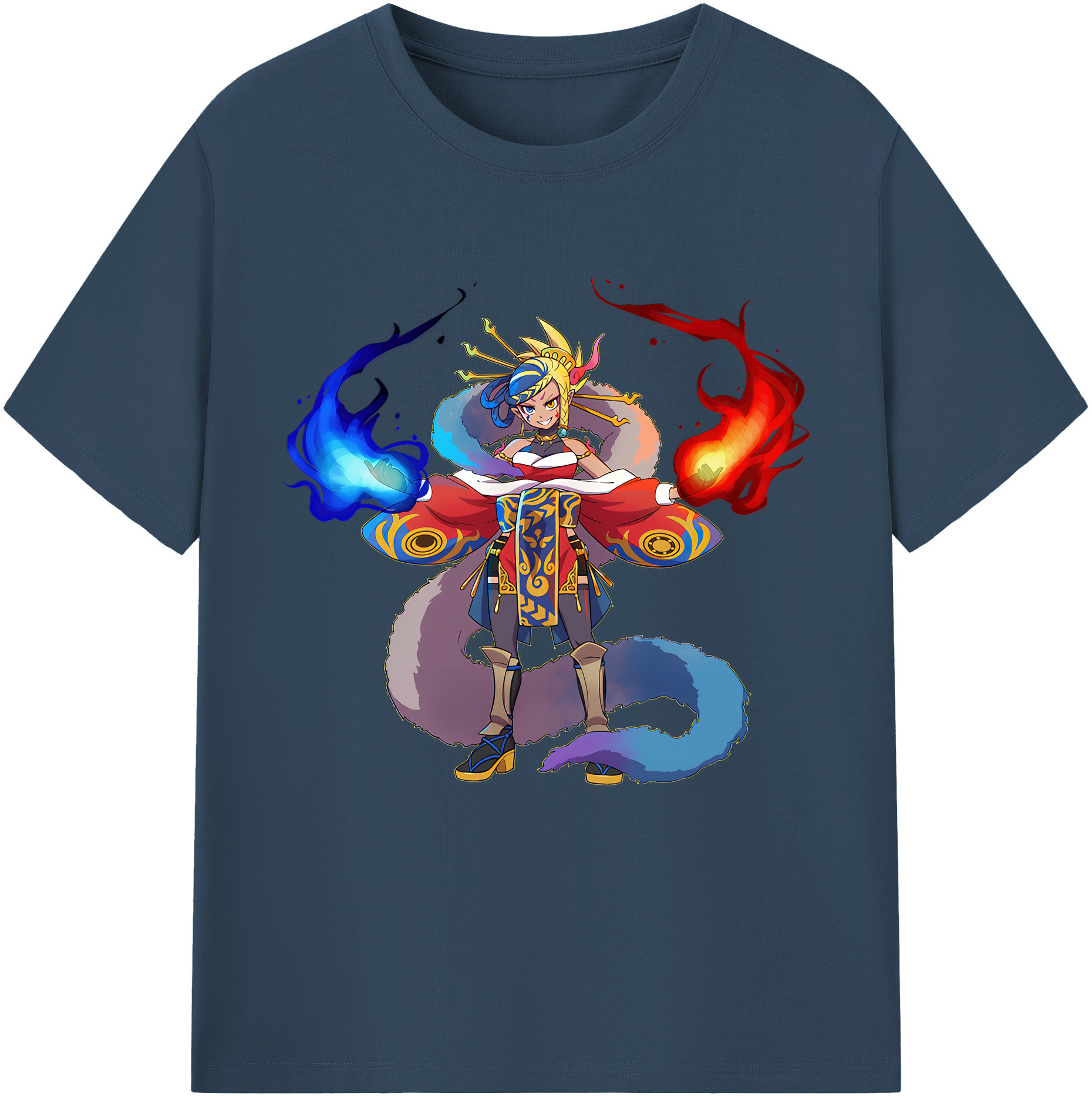（画像用） 妖怪ウォッチ Yo-kai Watch レディースカジュアルプリントTシャツ（綿100％）