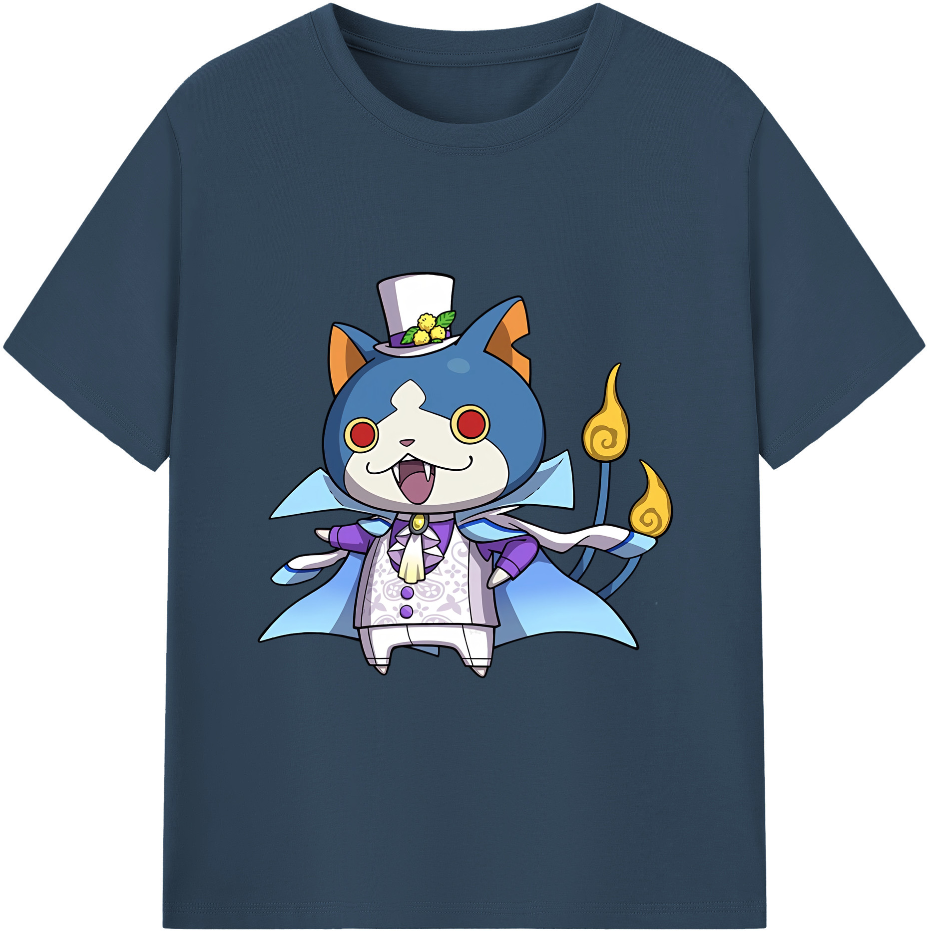 （画像用） 妖怪ウォッチ Yo-kai Watch レディースカジュアルプリントTシャツ（綿100％）