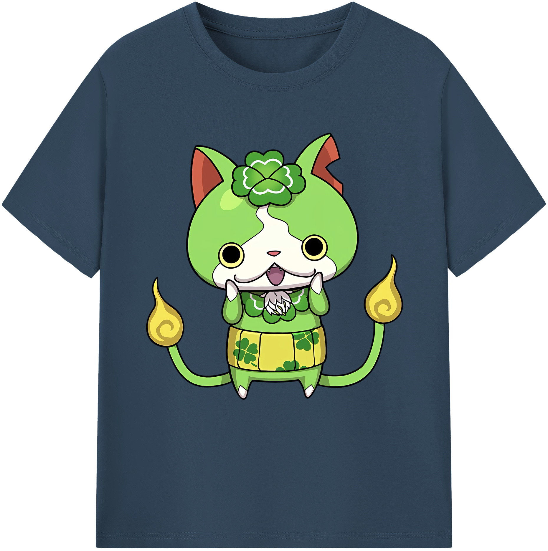 （画像用） 妖怪ウォッチ Yo-kai Watch レディースカジュアルプリントTシャツ（綿100％）