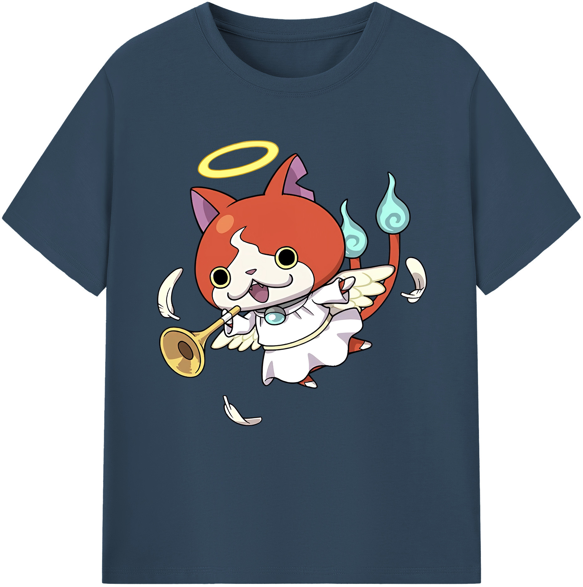 （画像用） 妖怪ウォッチ Yo-kai Watch レディースカジュアルプリントTシャツ（綿100％）