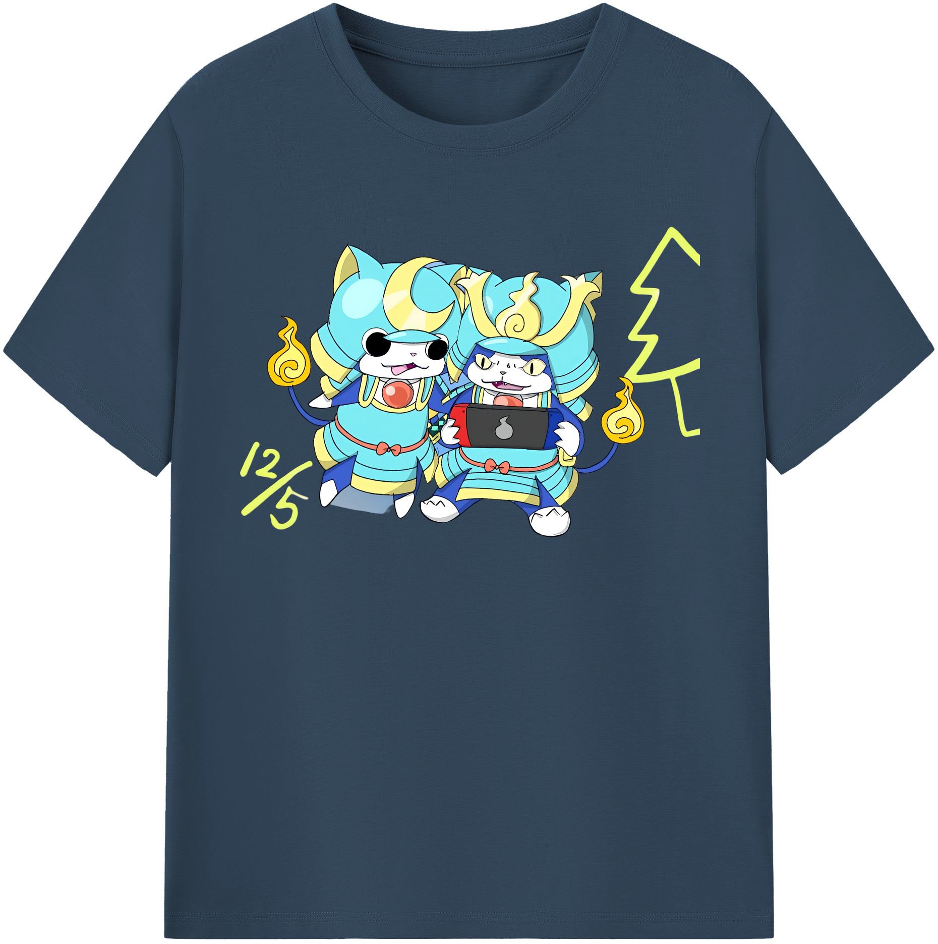 （画像用） 妖怪ウォッチ Yo-kai Watch レディースカジュアルプリントTシャツ（綿100％）