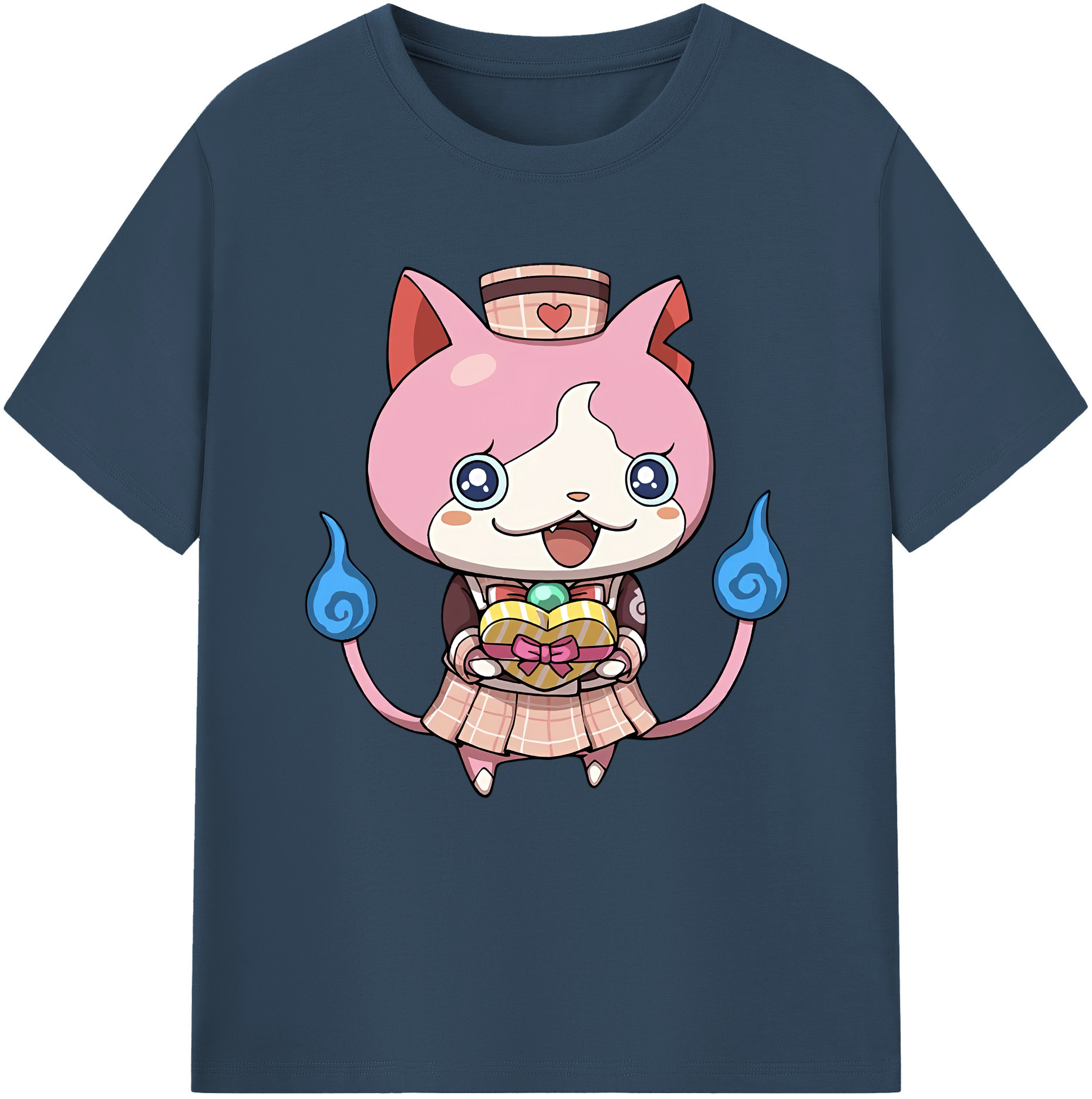 （画像用） 妖怪ウォッチ Yo-kai Watch レディースカジュアルプリントTシャツ（綿100％）