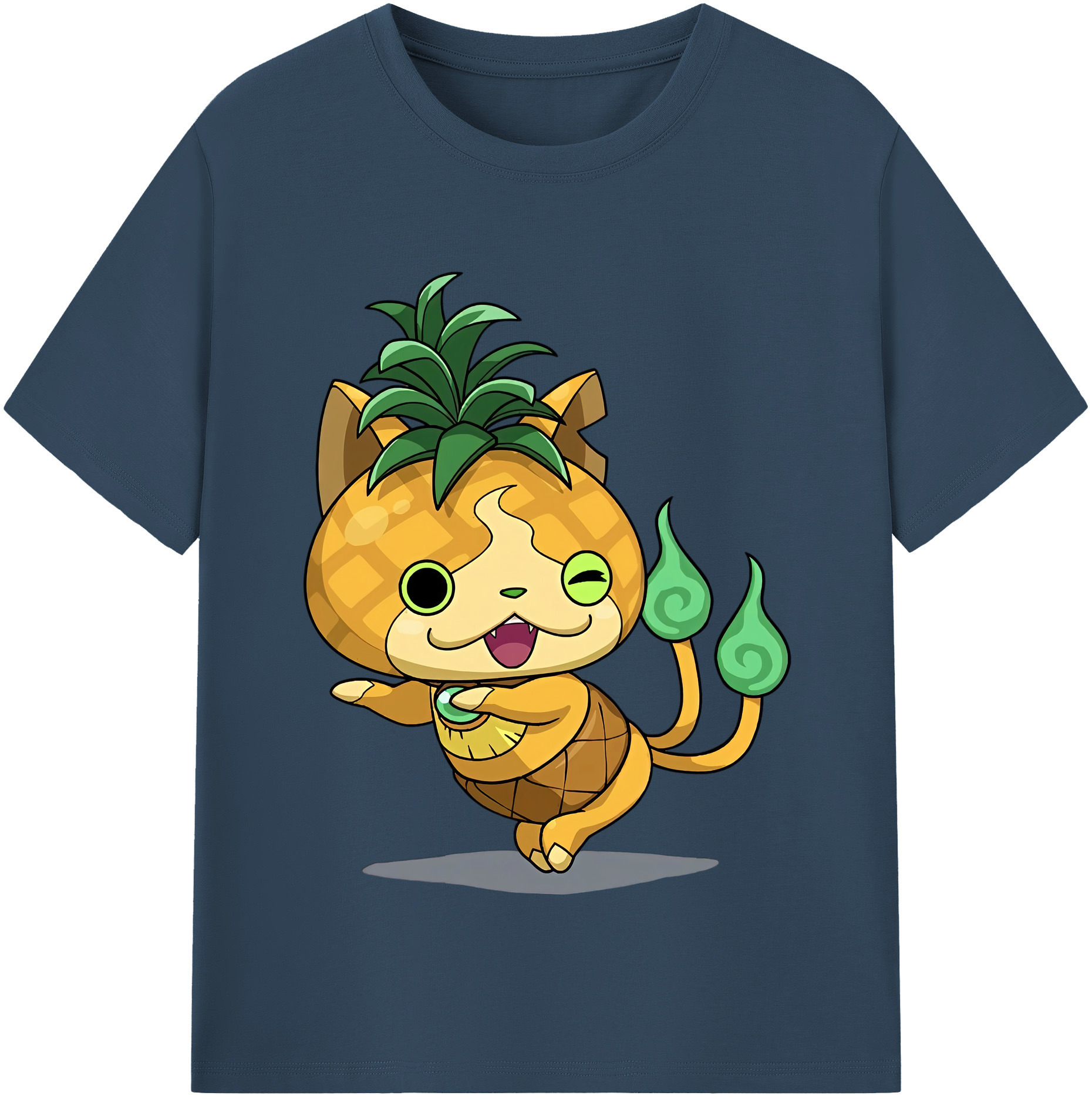 （画像用） 妖怪ウォッチ Yo-kai Watch レディースカジュアルプリントTシャツ（綿100％）