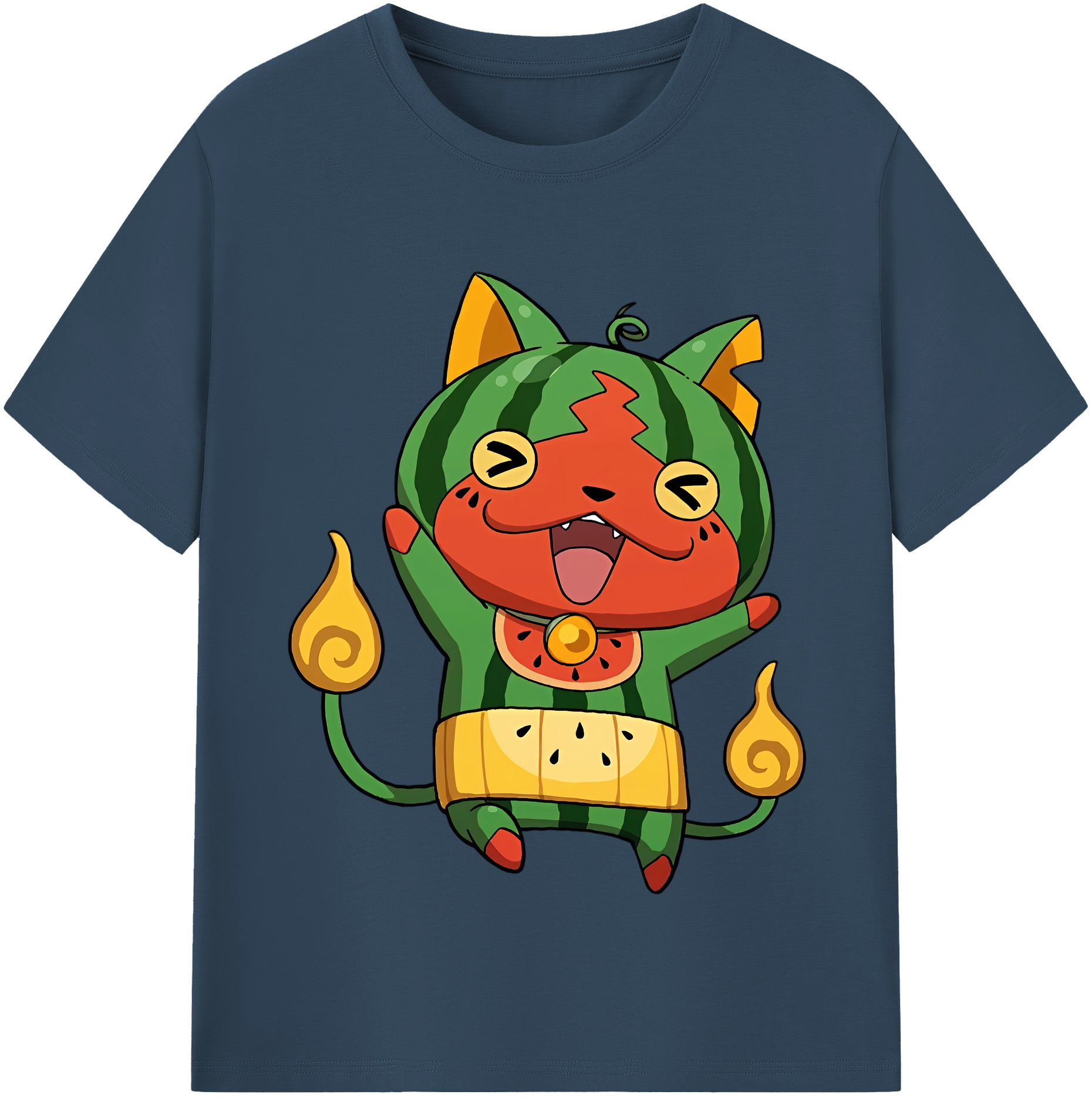 （画像用） 妖怪ウォッチ Yo-kai Watch レディースカジュアルプリントTシャツ（綿100％）