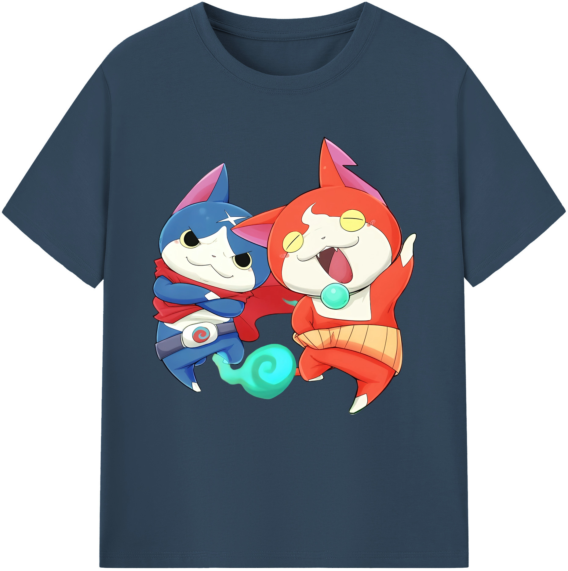 （画像用） 妖怪ウォッチ Yo-kai Watch レディースカジュアルプリントTシャツ（綿100％）