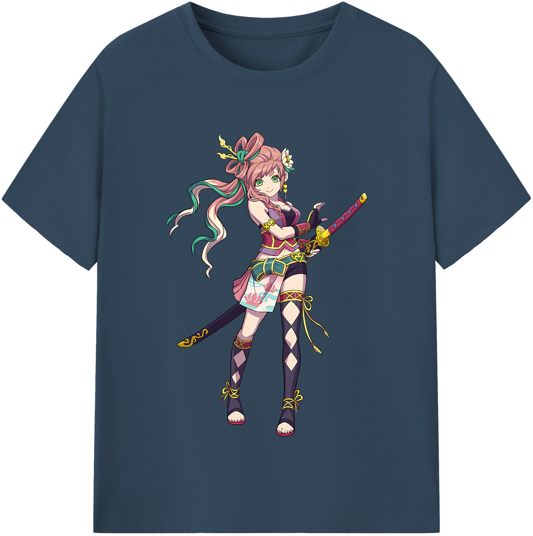 （画像用） 妖怪ウォッチ Yo-kai Watch レディースカジュアルプリントTシャツ（綿100％）
