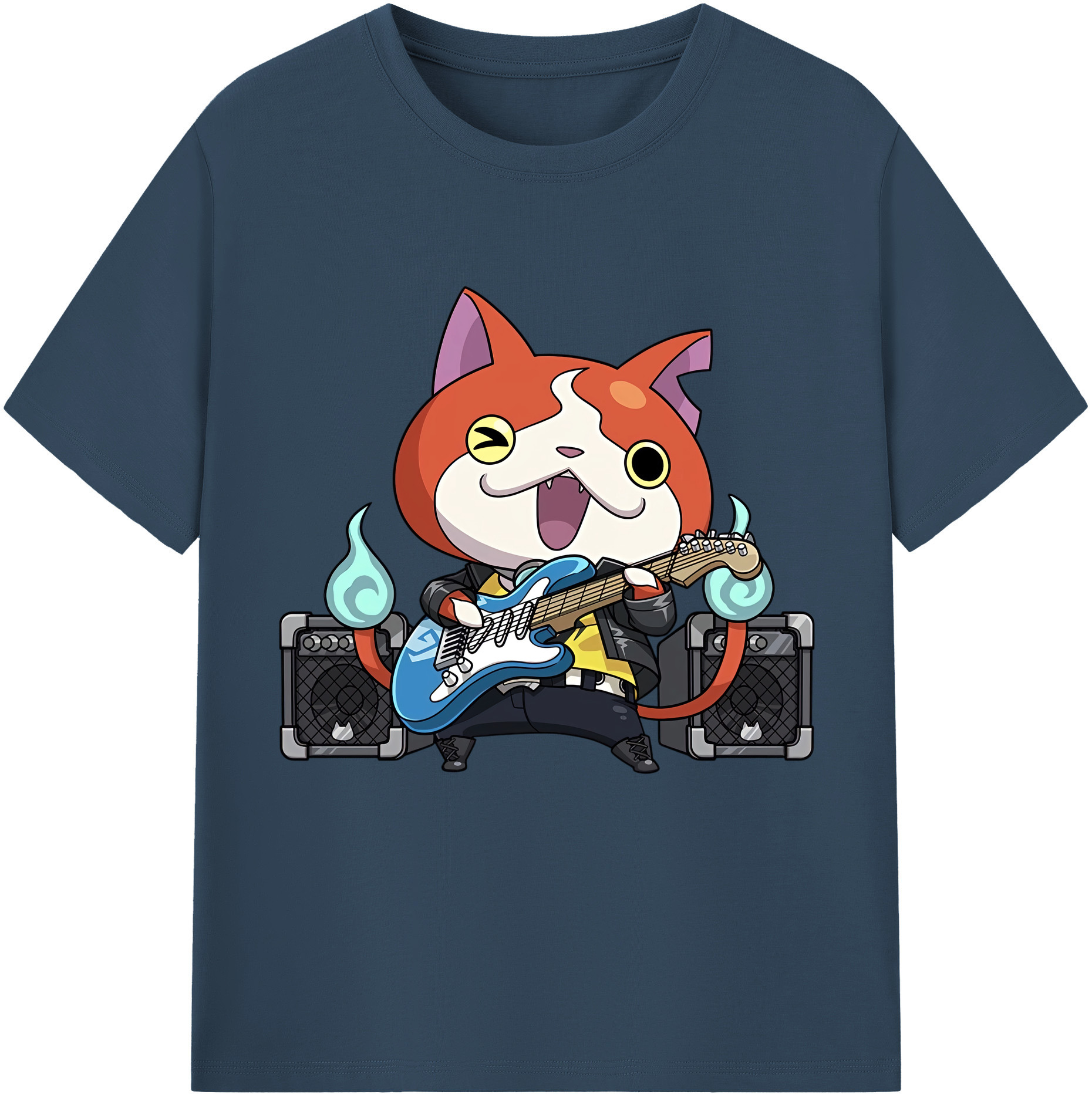（画像用） 妖怪ウォッチ Yo-kai Watch レディースカジュアルプリントTシャツ（綿100％）