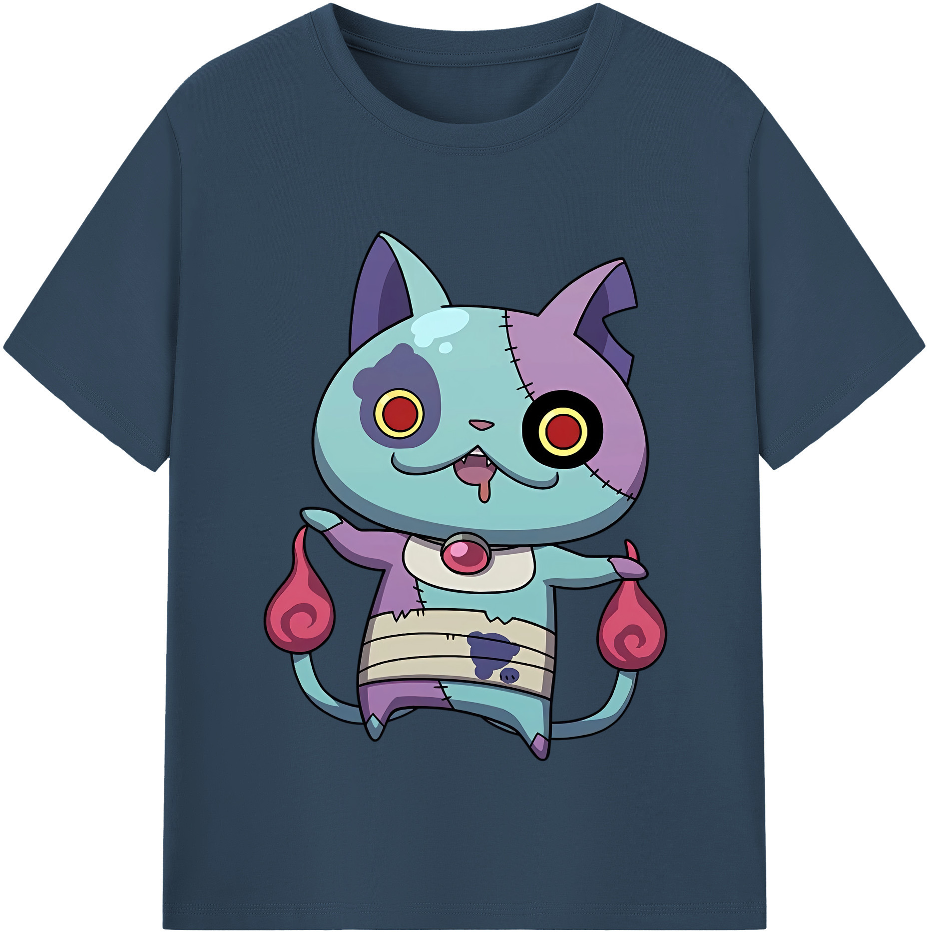 （画像用） 妖怪ウォッチ Yo-kai Watch レディースカジュアルプリントTシャツ（綿100％）