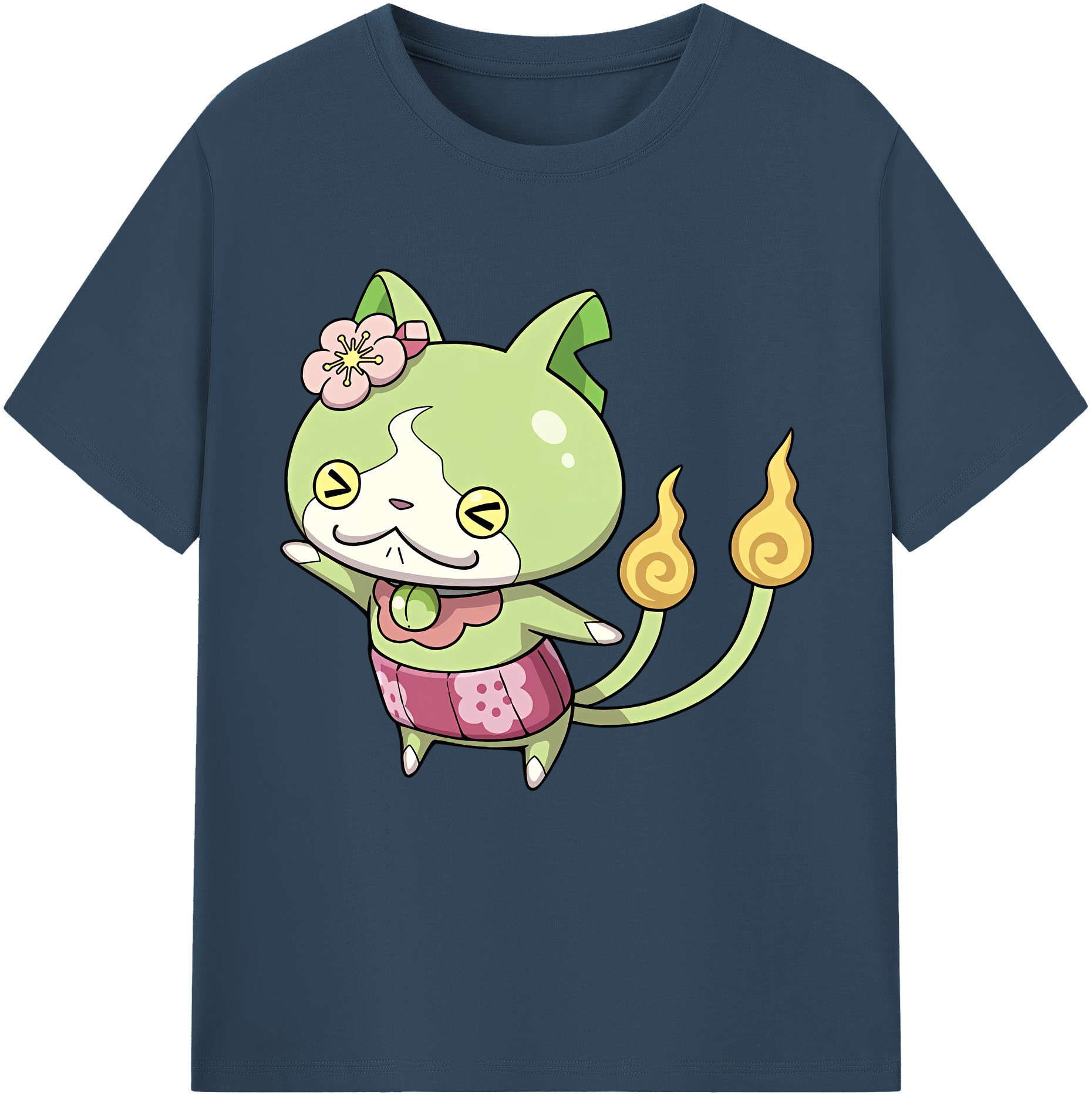（画像用） 妖怪ウォッチ Yo-kai Watch レディースカジュアルプリントTシャツ（綿100％）