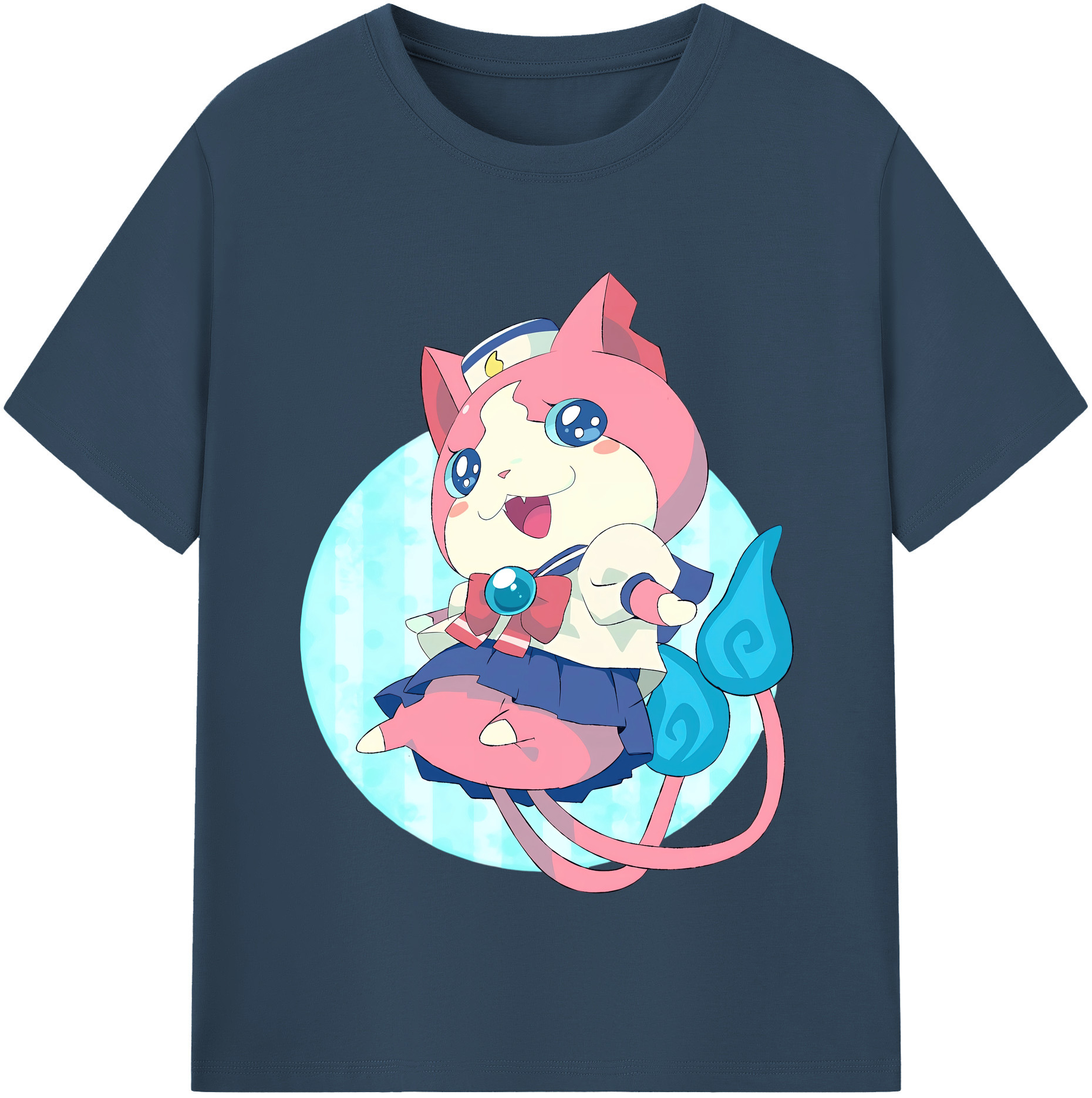 （画像用） 妖怪ウォッチ Yo-kai Watch レディースカジュアルプリントTシャツ（綿100％）
