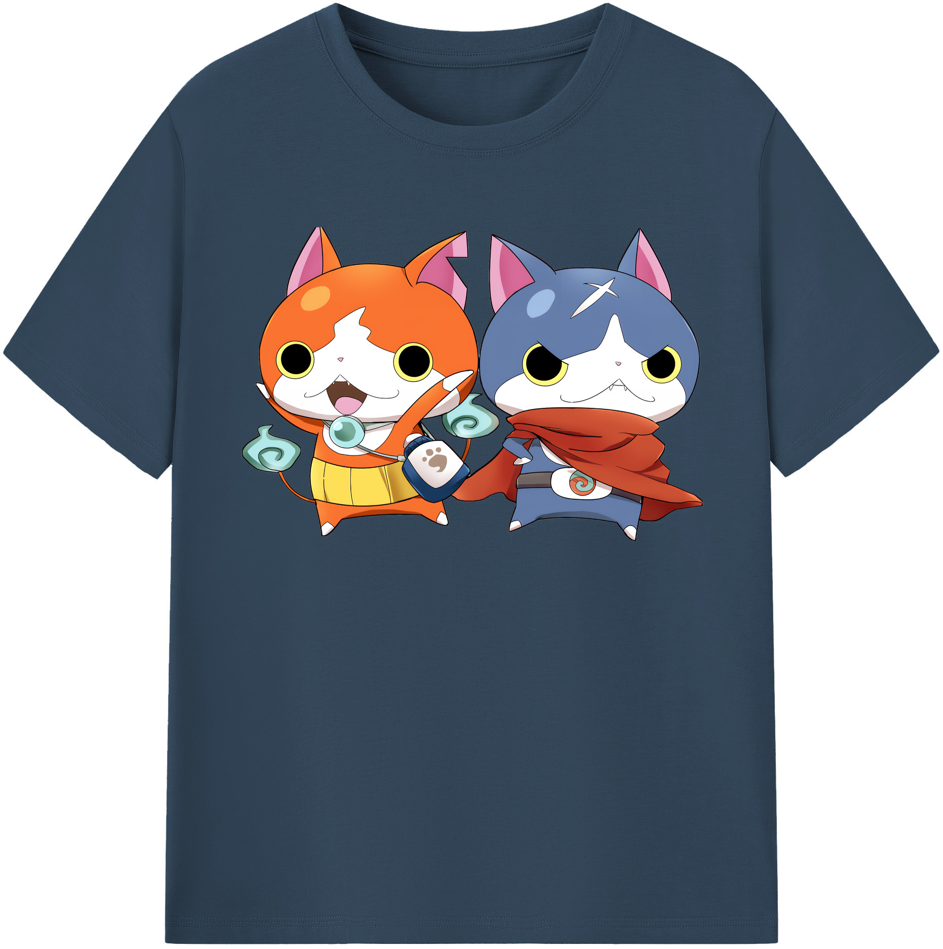 （画像用） 妖怪ウォッチ Yo-kai Watch レディースカジュアルプリントTシャツ（綿100％）