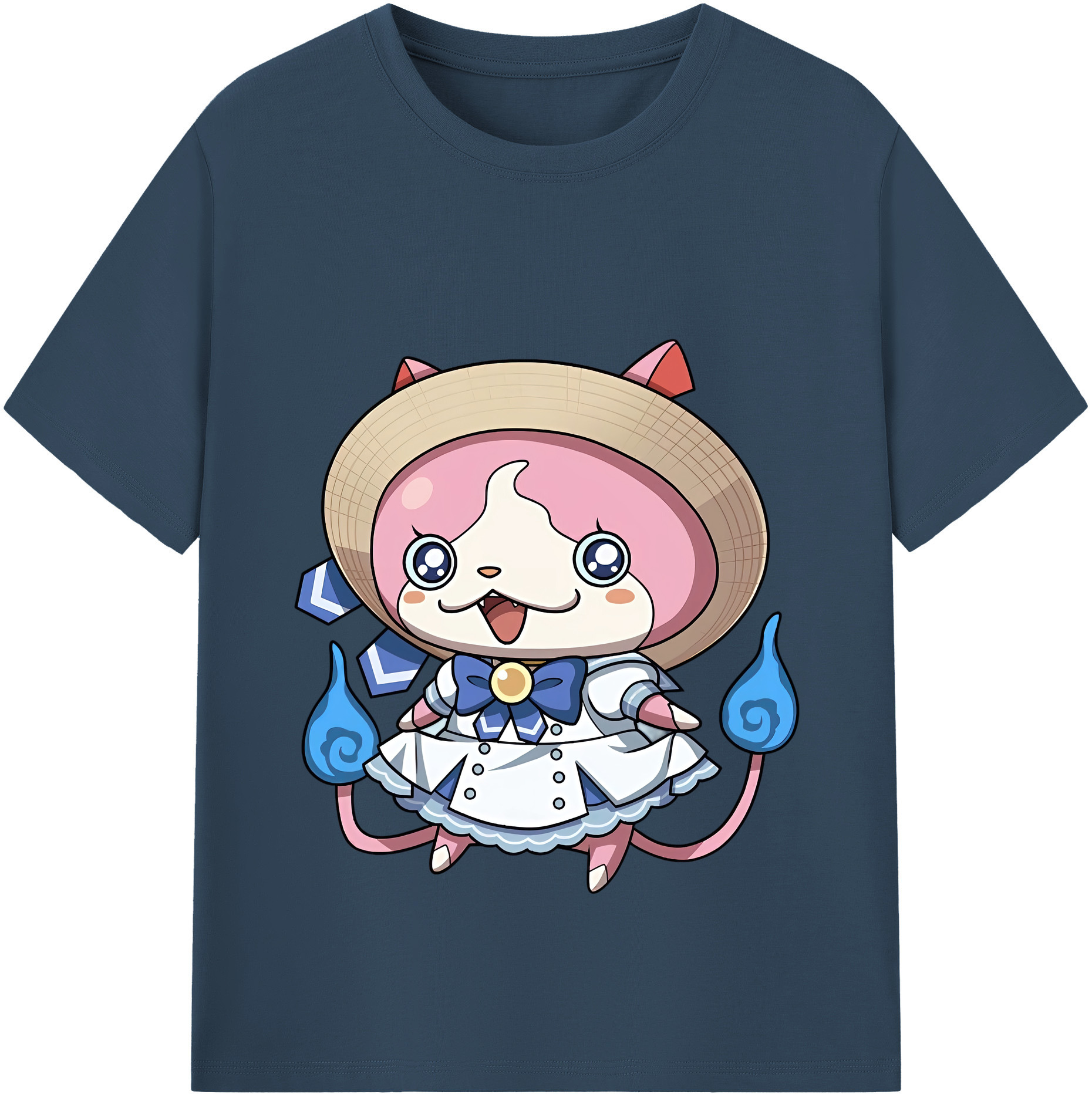 （画像用） 妖怪ウォッチ Yo-kai Watch レディースカジュアルプリントTシャツ（綿100％）