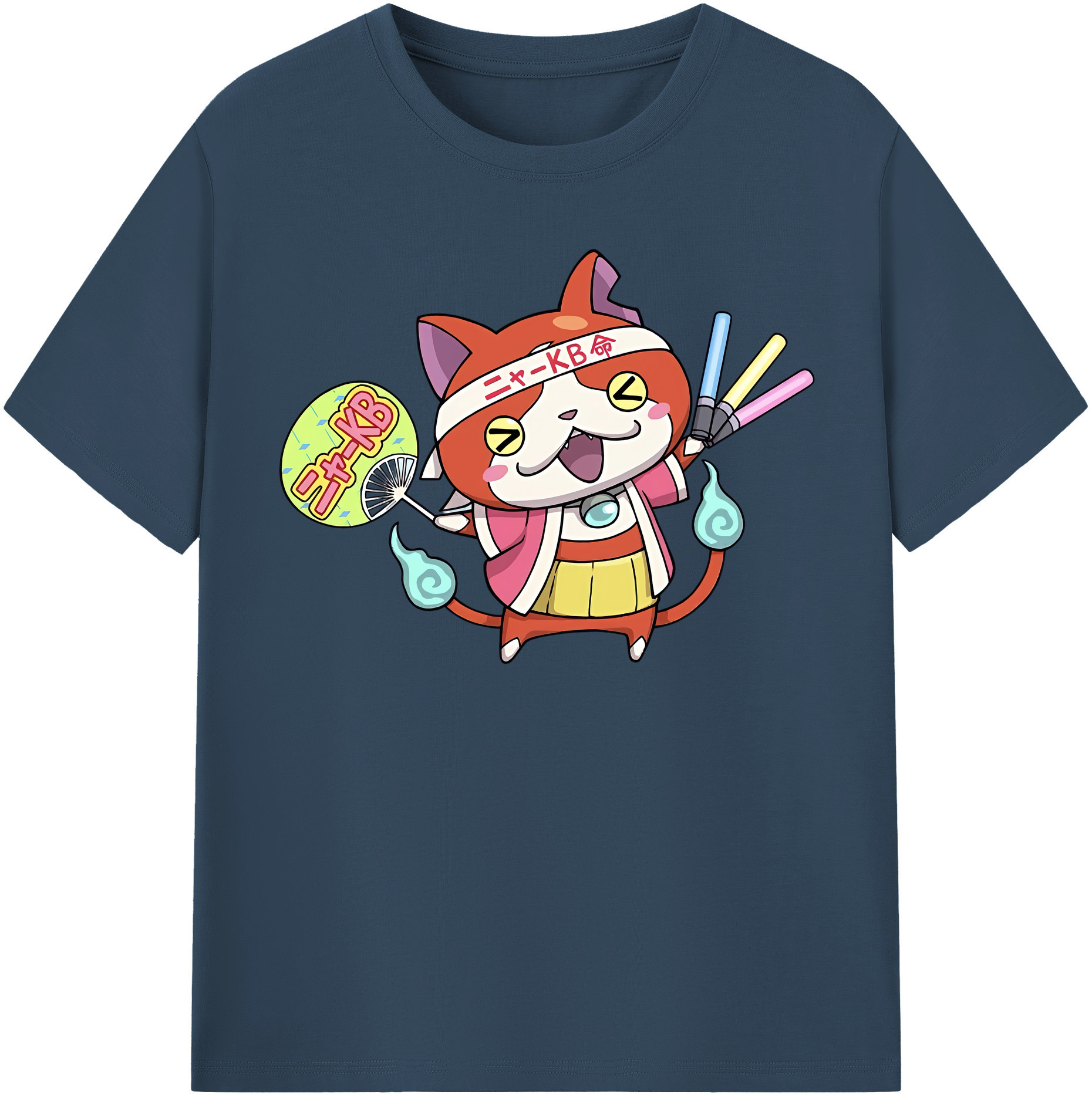 （画像用） 妖怪ウォッチ Yo-kai Watch レディースカジュアルプリントTシャツ（綿100％）