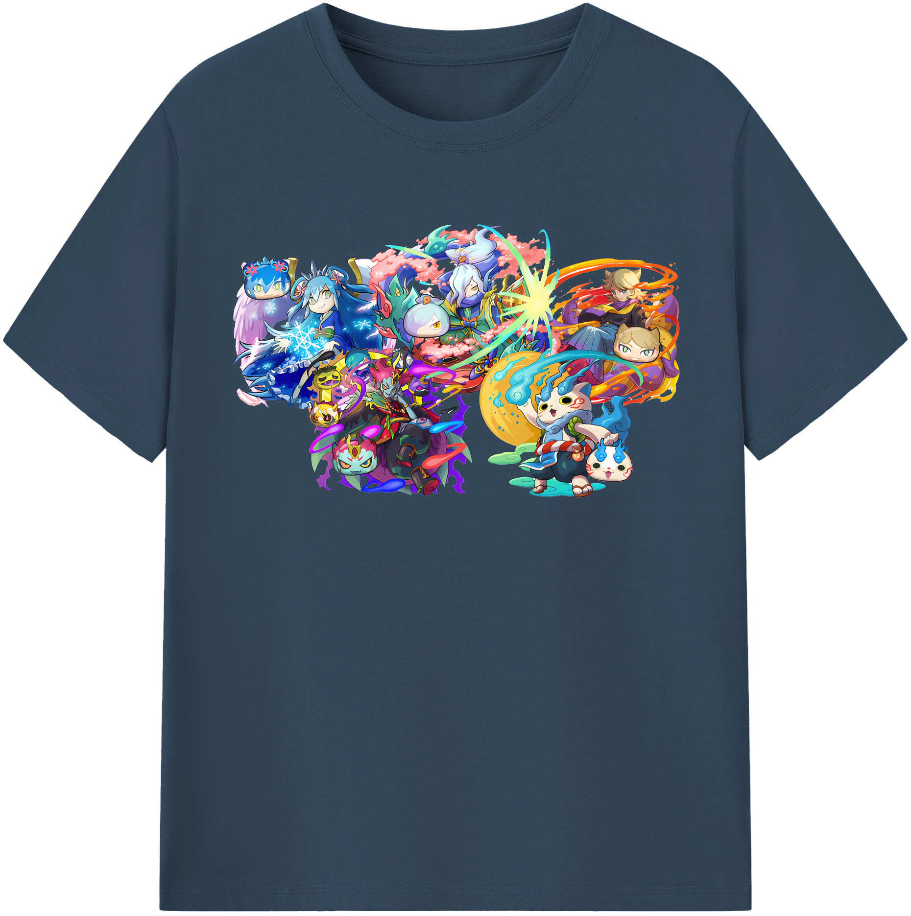 （画像用） 妖怪ウォッチ Yo-kai Watch レディースカジュアルプリントTシャツ（綿100％）