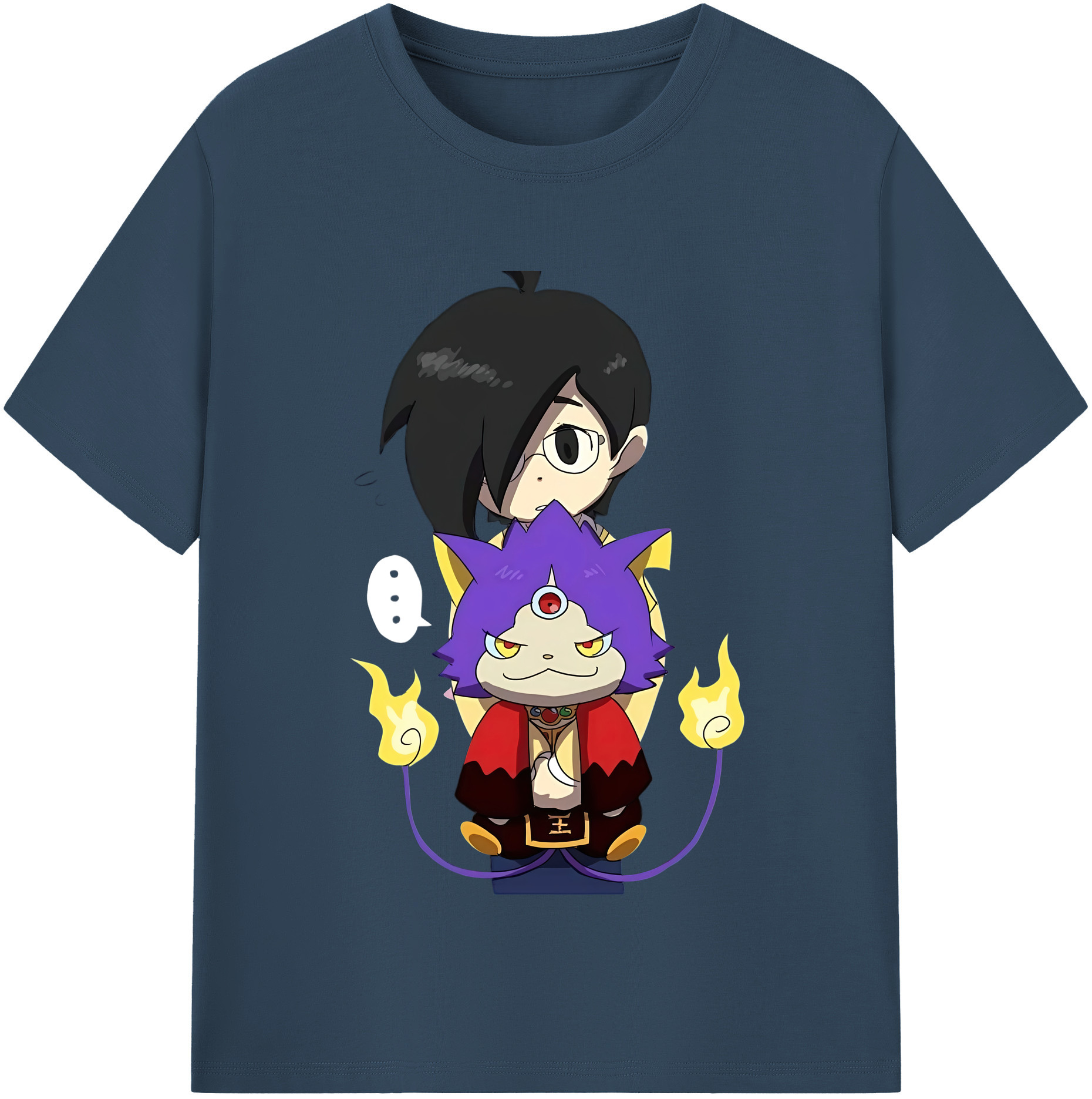 （画像用） 妖怪ウォッチ Yo-kai Watch レディースカジュアルプリントTシャツ（綿100％）