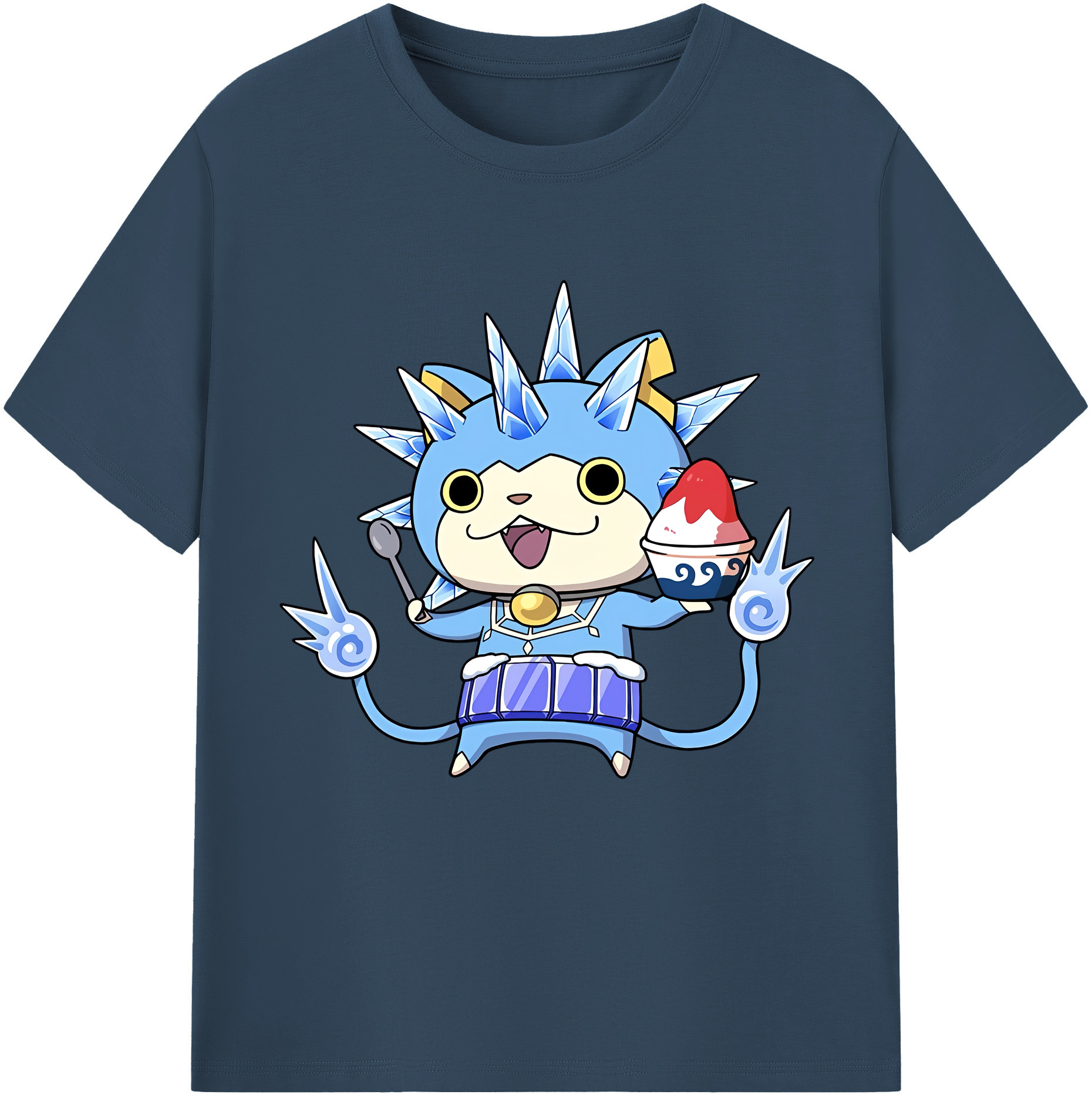 （画像用） 妖怪ウォッチ Yo-kai Watch レディースカジュアルプリントTシャツ（綿100％）
