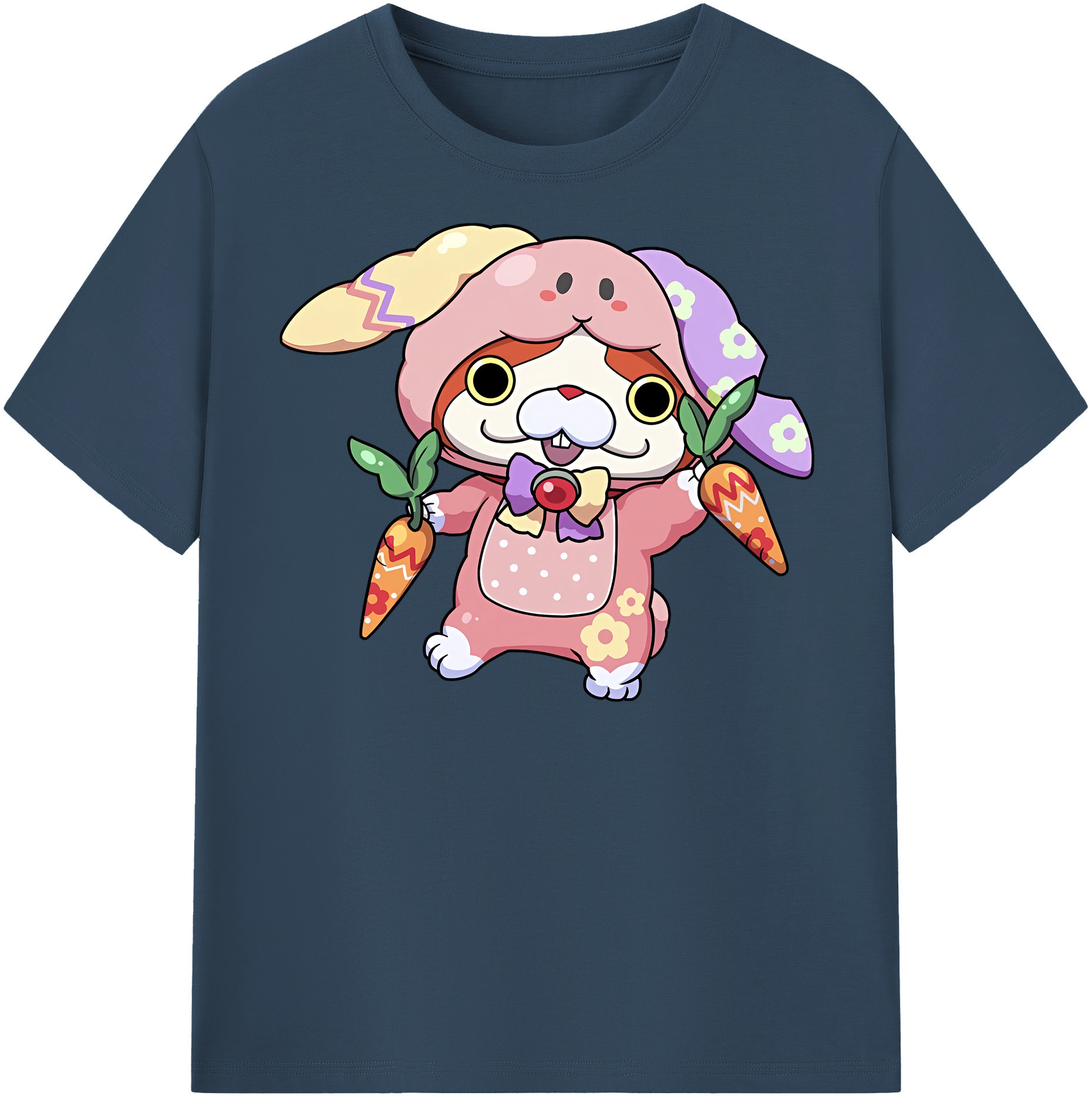 （画像用） 妖怪ウォッチ Yo-kai Watch レディースカジュアルプリントTシャツ（綿100％）